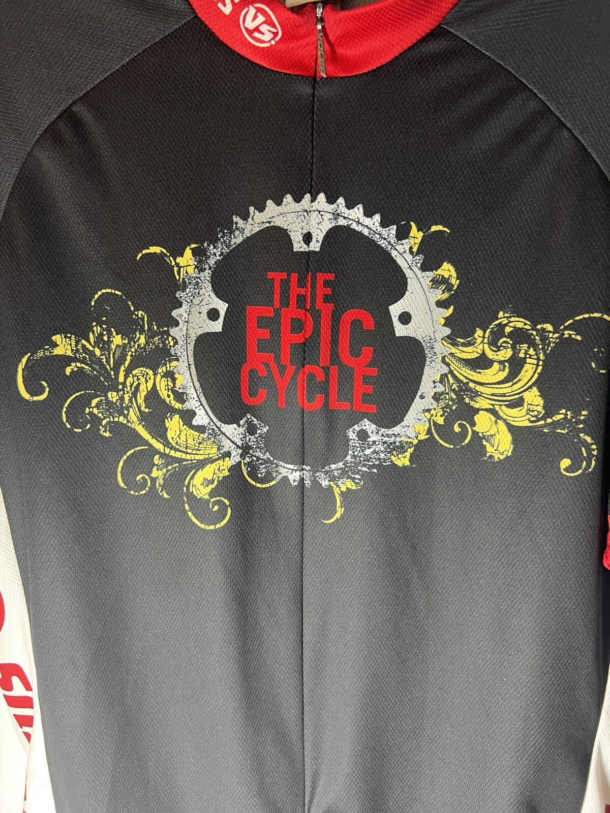 Voler Men’s Cycling Jersey “The Epic Cycle” Black Red Size XL
