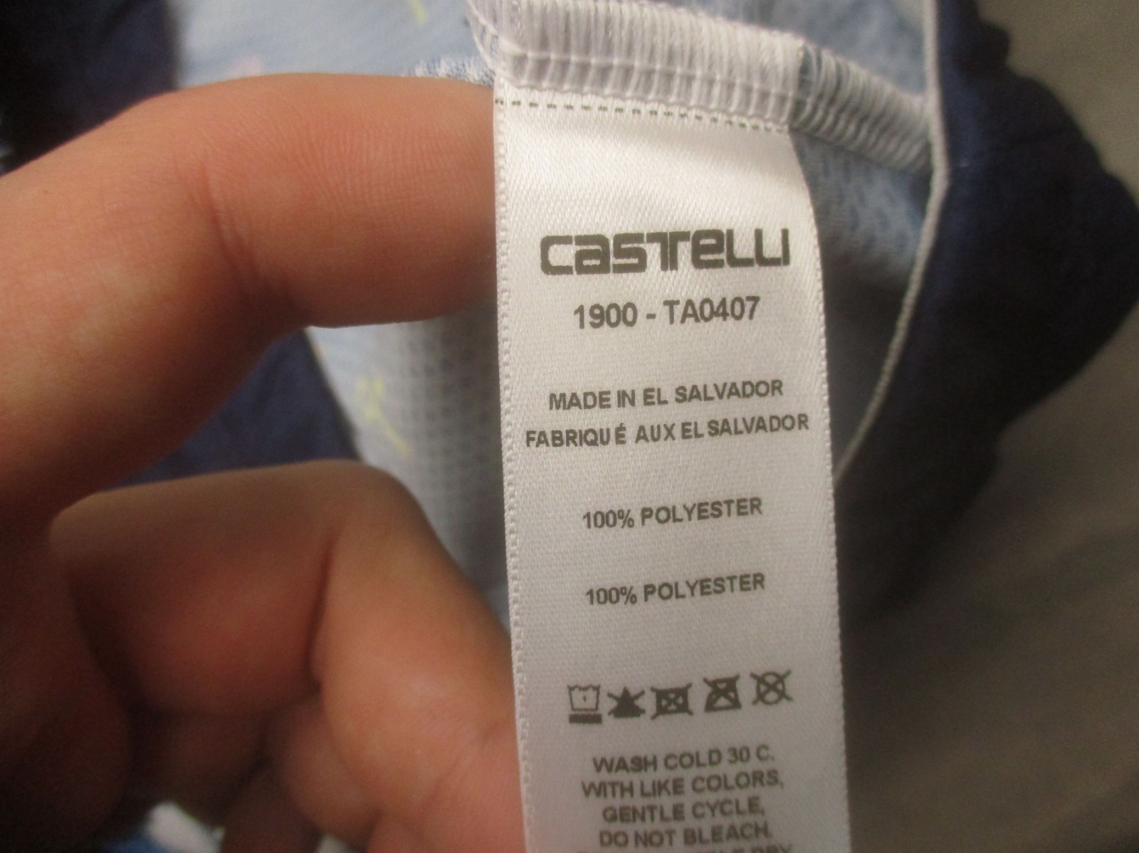 NWT Castelli Size 4XL Mens Multicolor Cycling Full Zip Stretch Athletic Top 459
