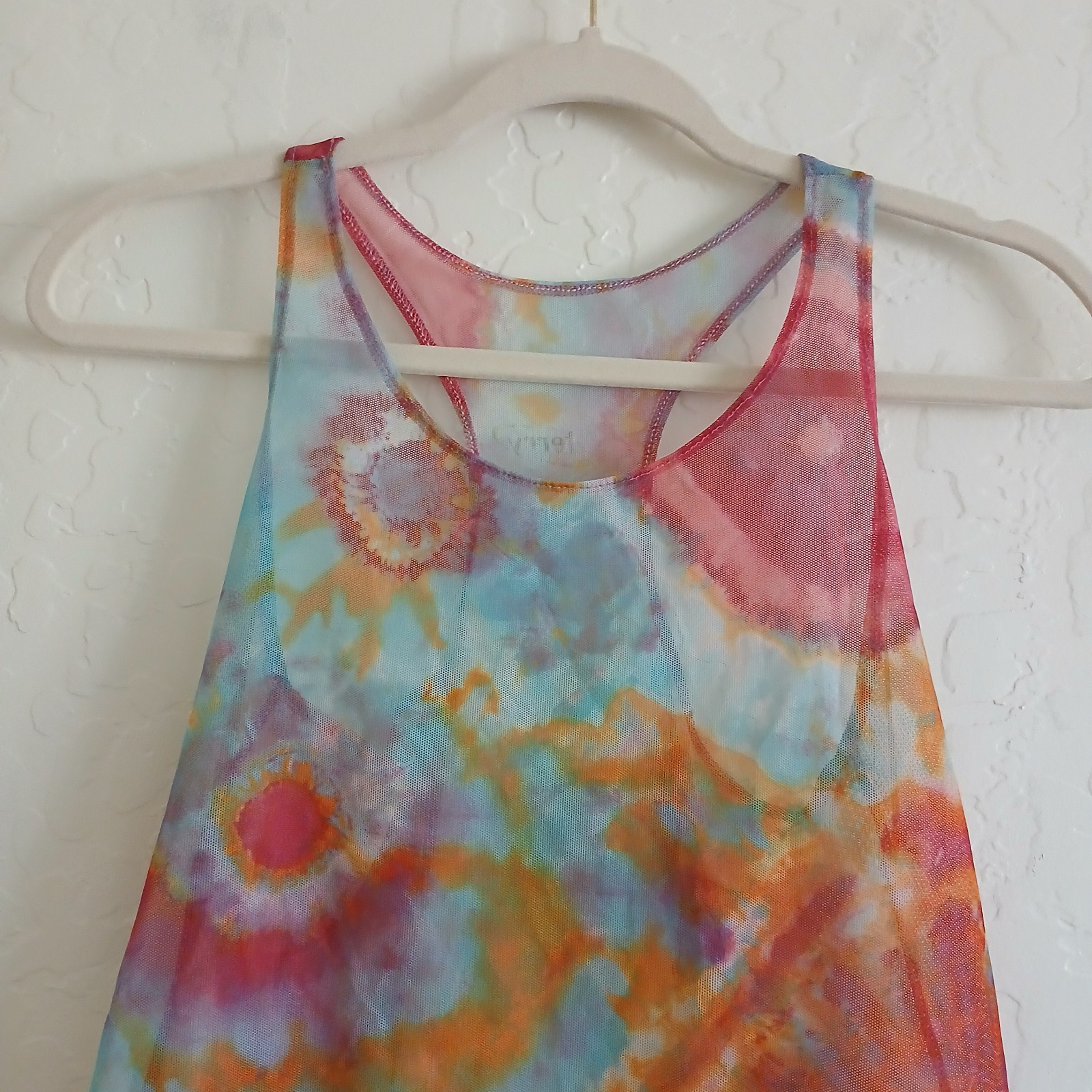 TERRY Cycling Mesh Tank Jersey Women’s XS Tie Dye Pockets Bike Lightweight