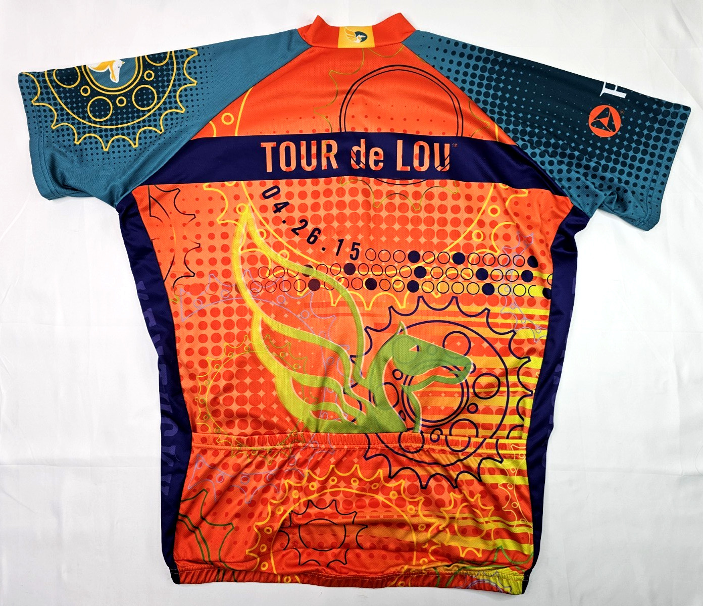 Peak 1 Sports Cycling Jersey Unisex 2XL (48″ Chest) Tour Lou Kentucky Derby 2015