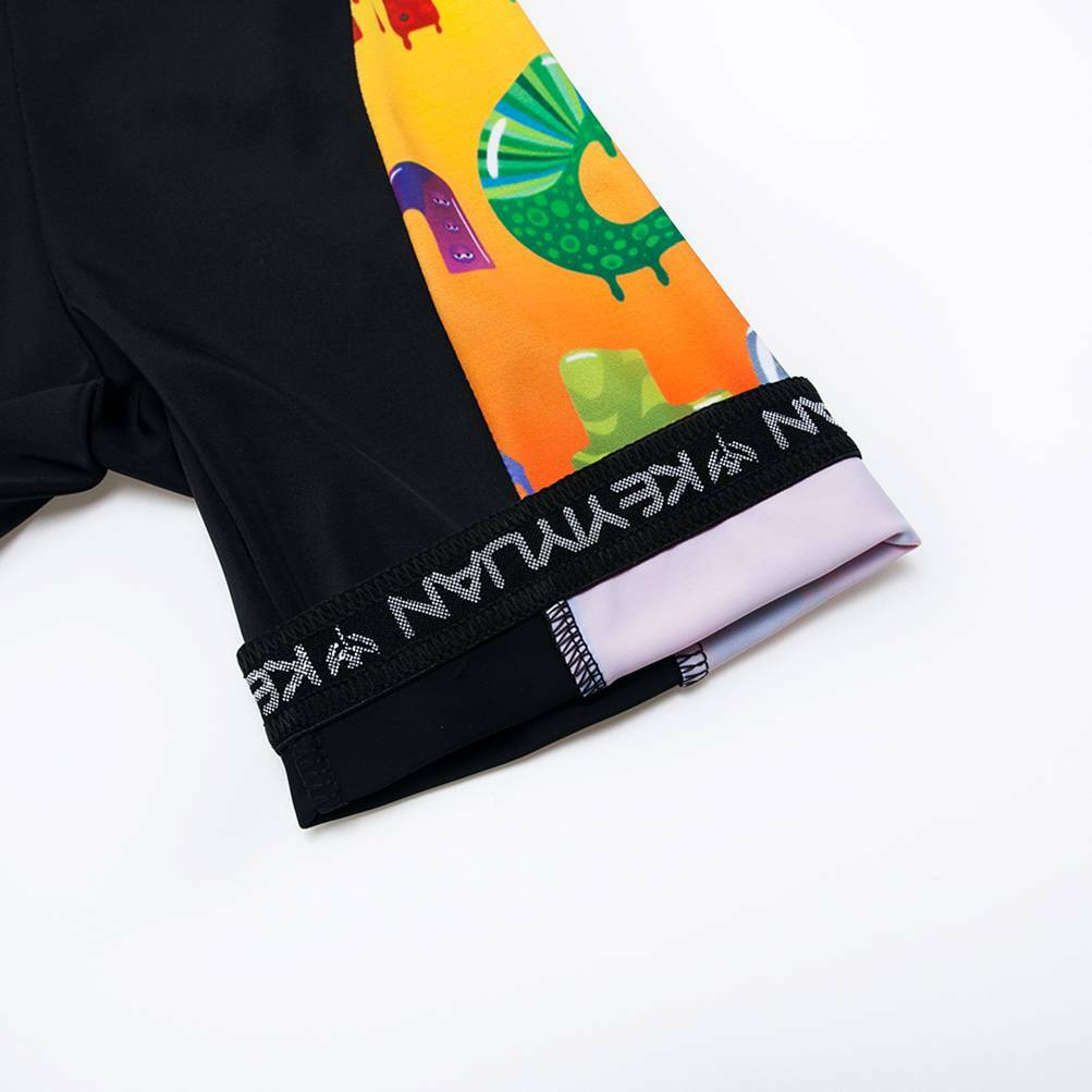 Kids Cycle Clothing Children Reflective Cycling Jersey and Padded Shorts Kit