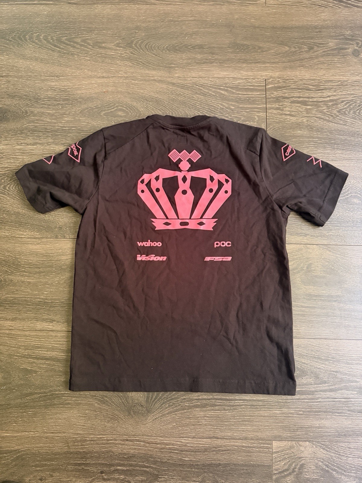Rapha Women’s T Shirt Small EF Pro Cycling Team Black Cotton