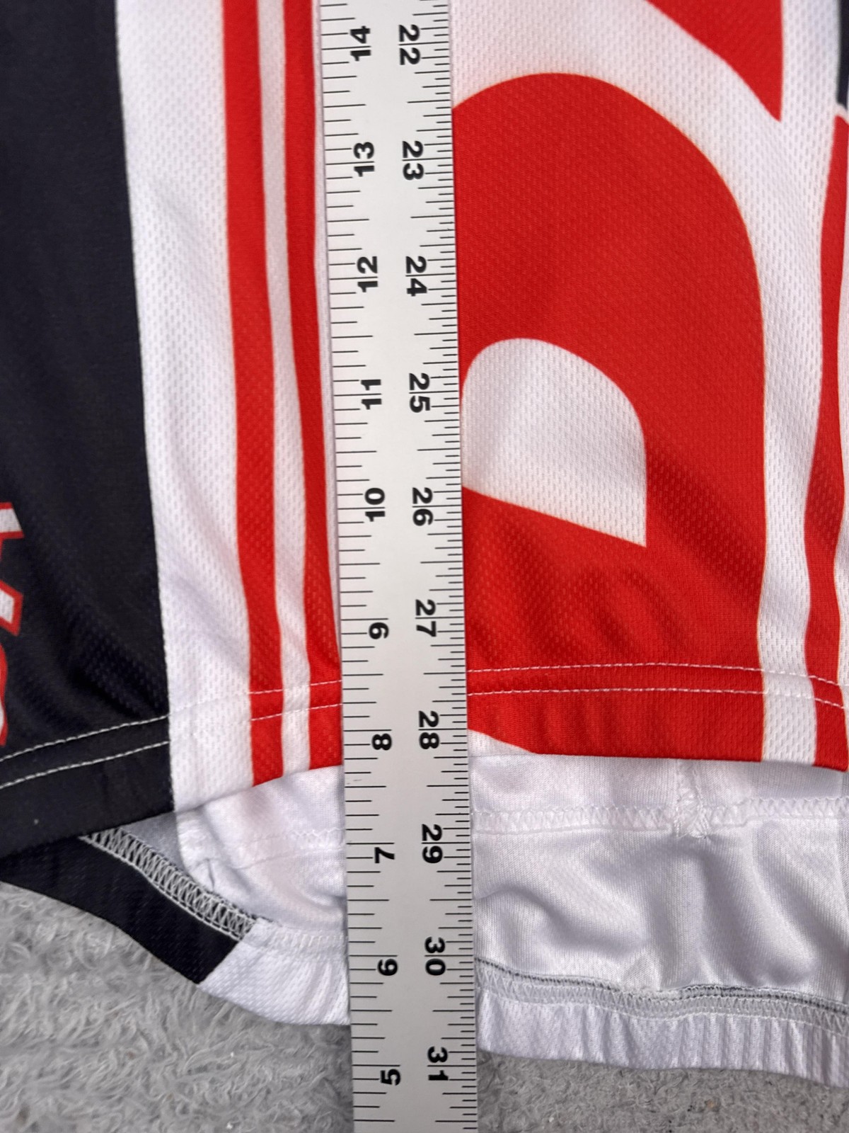 Epic Cycling Jersey Men Large White Red Black DATS Trucking Full Zip Pocket