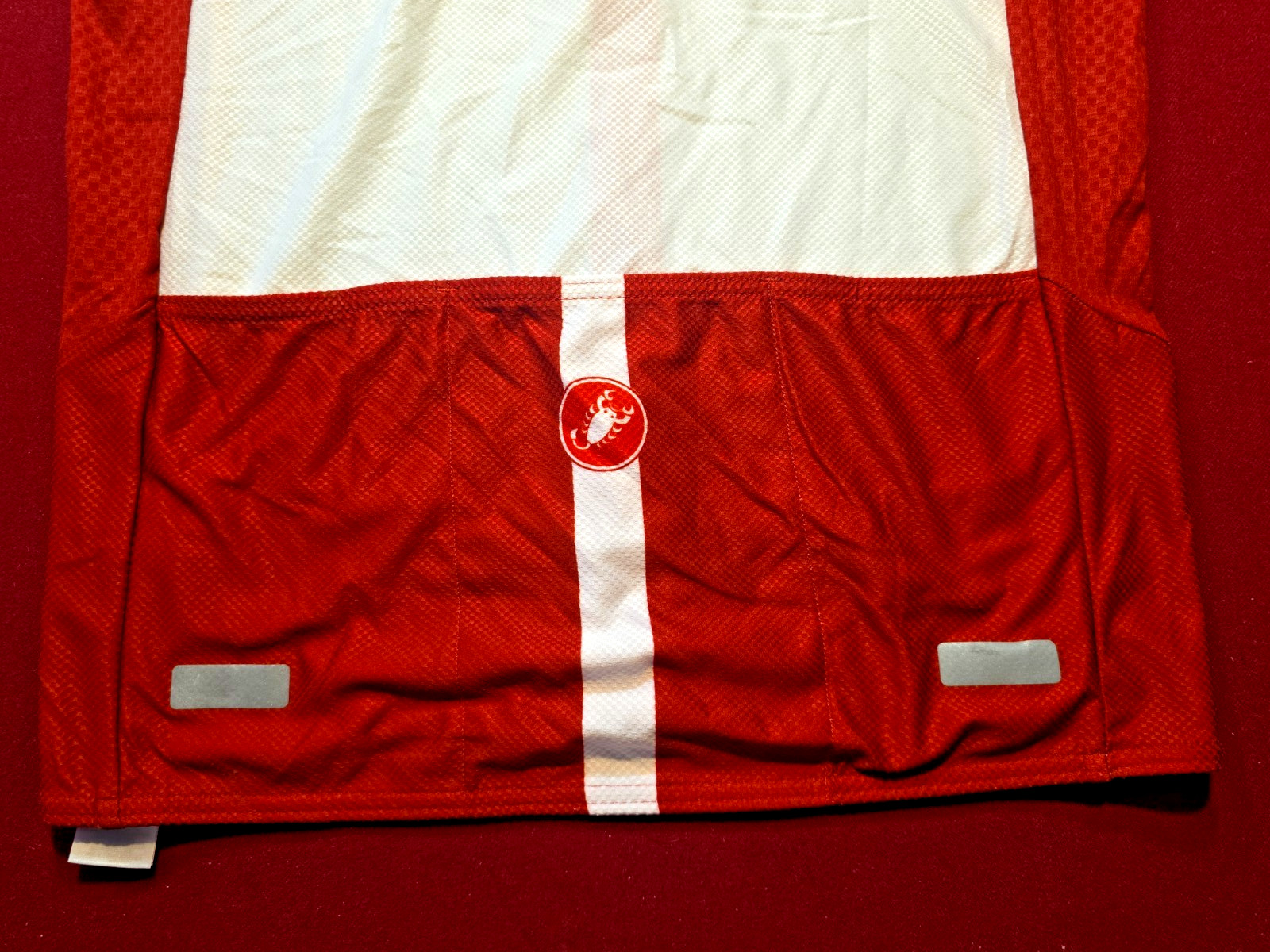 CASTELLI Climber’s 2.0 Rosso Corsa SS Jersey Red White Mens Large NWT Full Zip