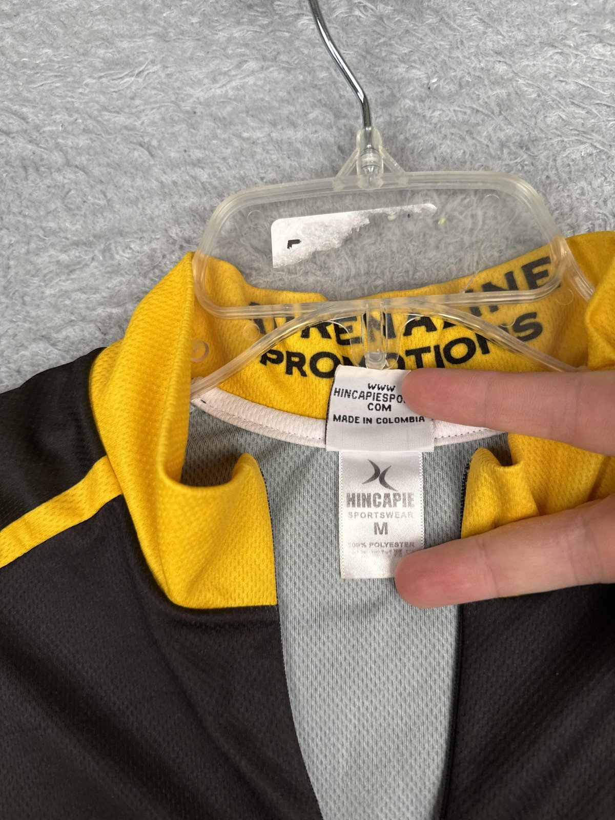 Hincapie Cycling Jersey Mens Medium Multicolor Iowa Hawkeyes 1/2 Zip Pockets Top