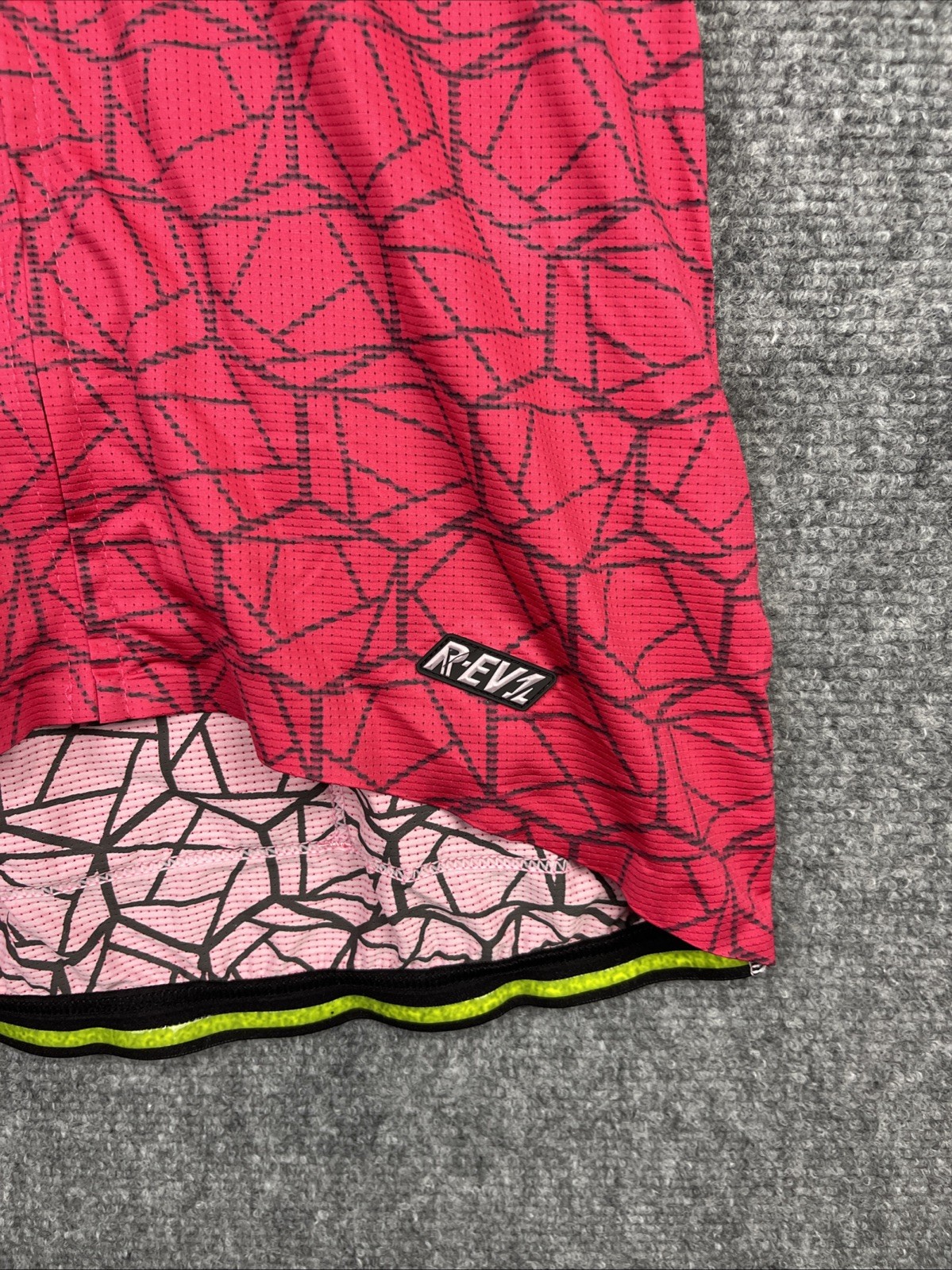 Ale Cycling Shirt Womens Small Red Short Sleeve R-EV1 Velocity Jersey Italy Made