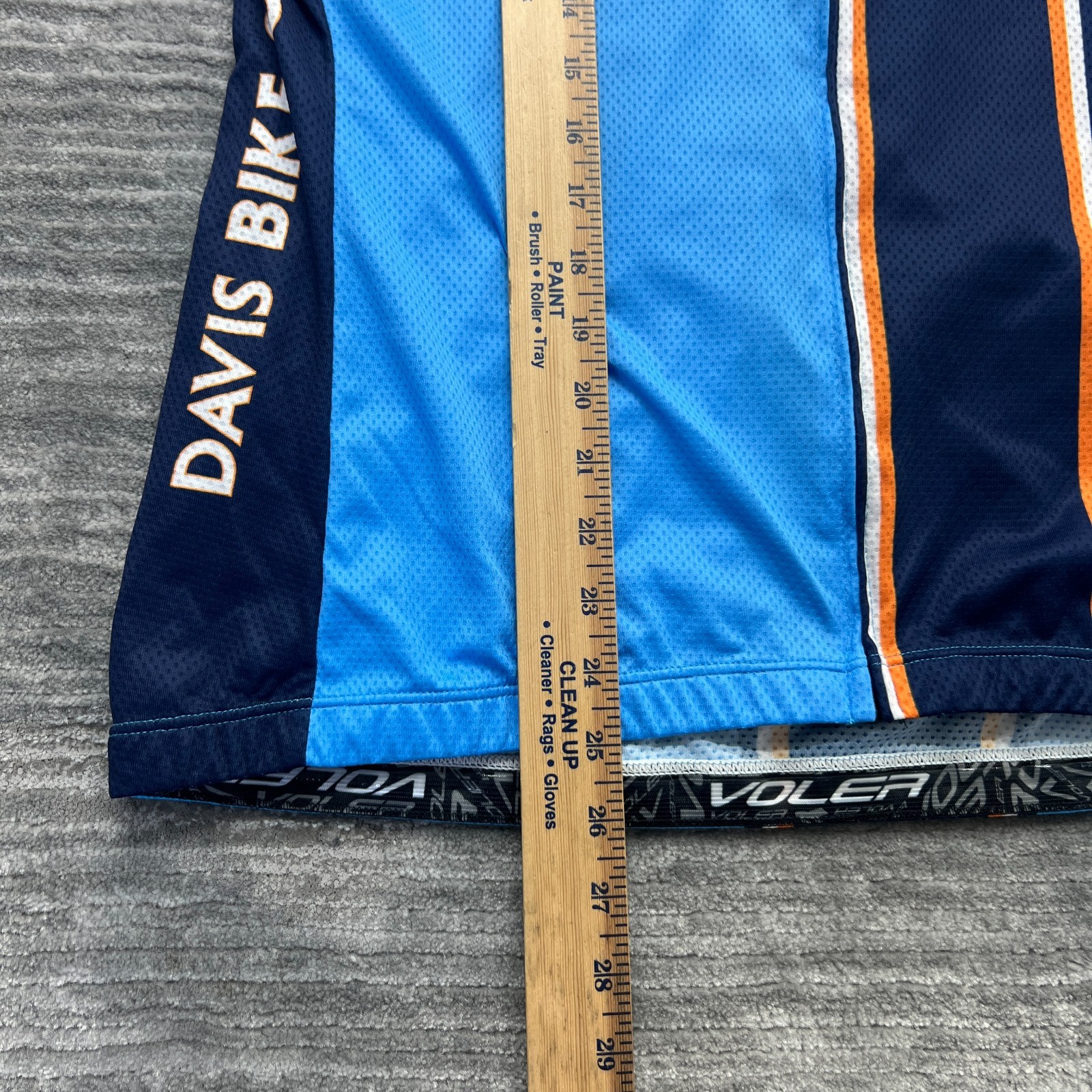 Voler Cycling Shirt Size XL Womens Davis California Bicycle Biking Club Blue