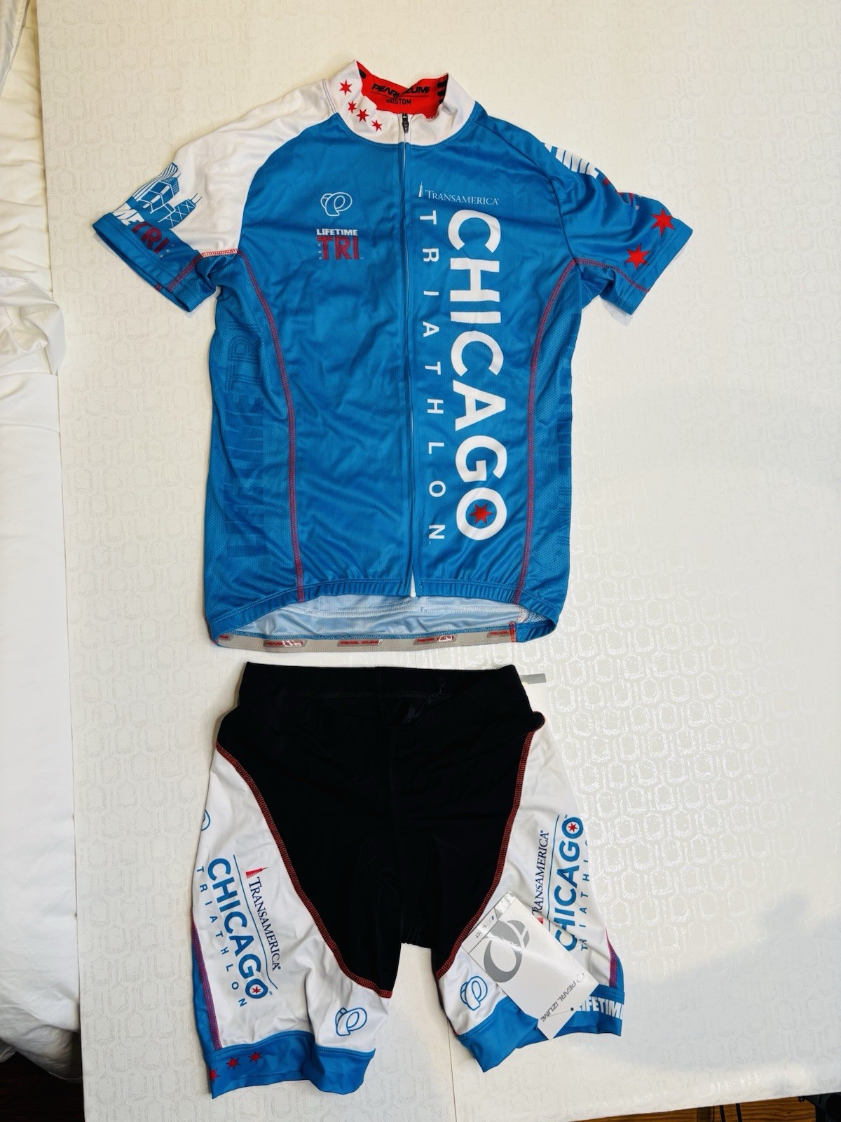 NWT Pearl Izumi Select Custom Tri Shorts Women M Jersey Chicago Triathlon