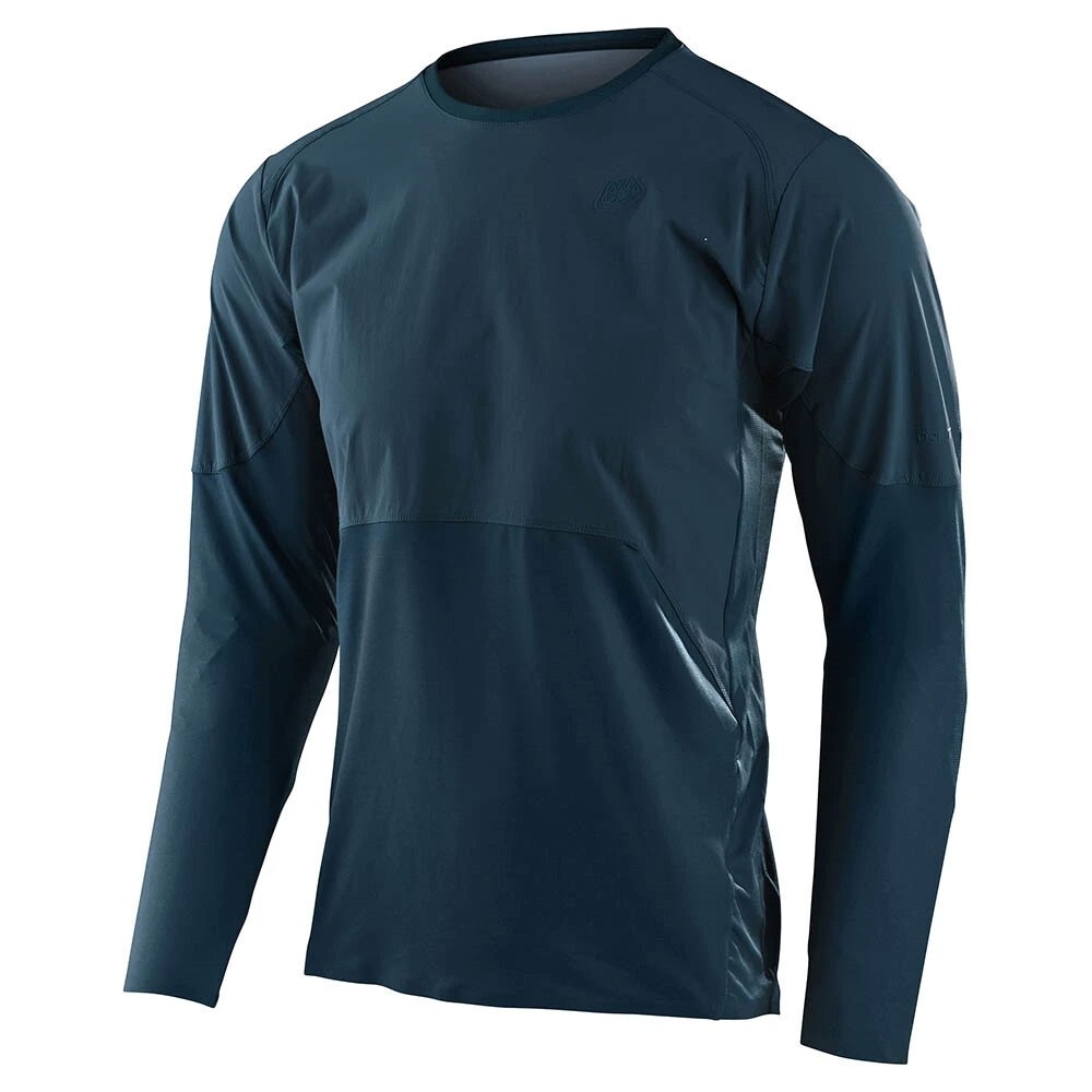 Troy Lee Designs TLD Men’s Drift Long Sleeve Cycling Jersey Light Marine Large