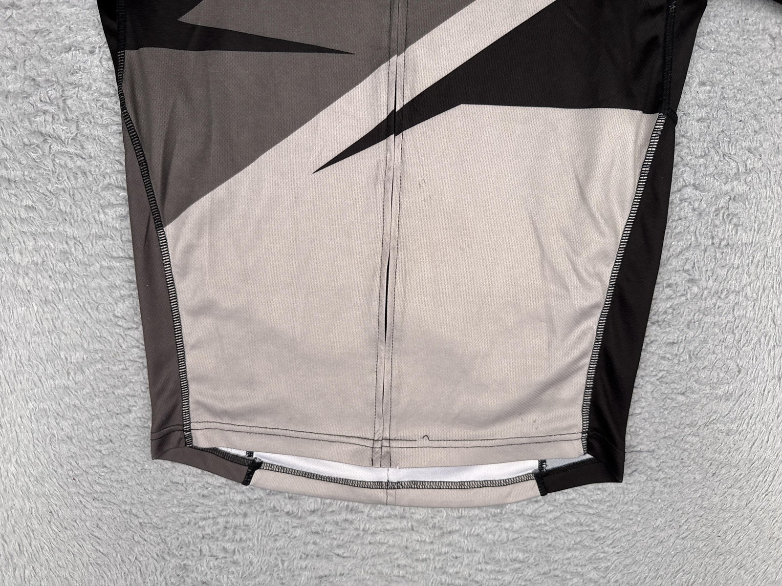 Troy Lee Designs Cycling Jersey Mens Small Gray Colorblock Full Zip Pockets Top