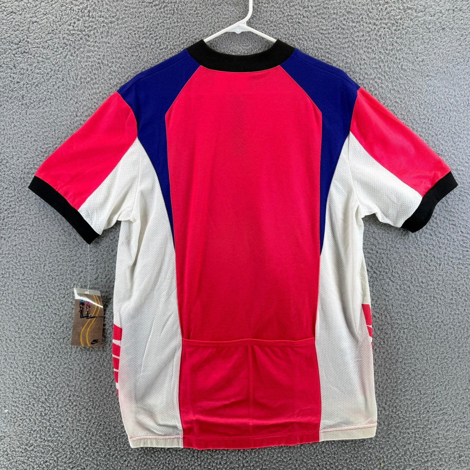 Vintage Nike Cycling Jersey Mens XL Red White Blue Colorblock 1HQ845 NWT 90s