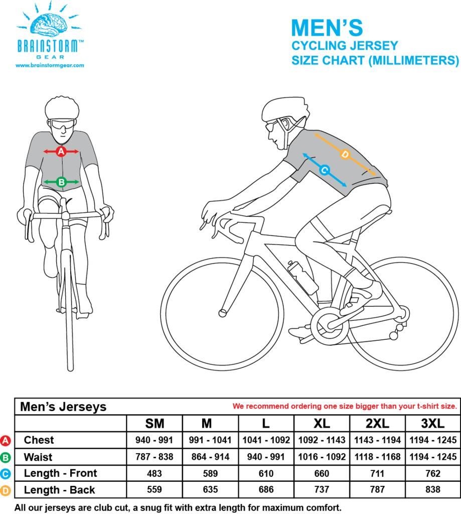 M&M’s Signature Men’s Cycling Jersey (S, M, L, XL, 2XL, 3XL)