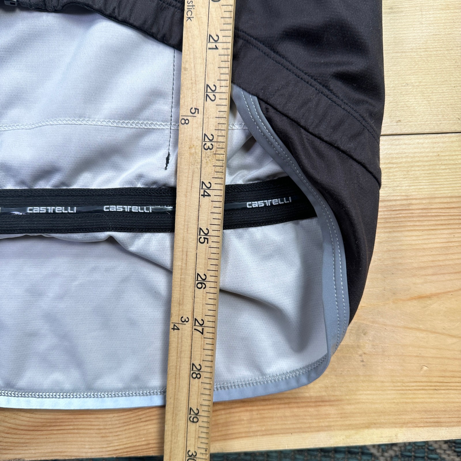 Castelli Cycling Jersey Mens Med Black Striped Long Sleeve Full Zip USA Made