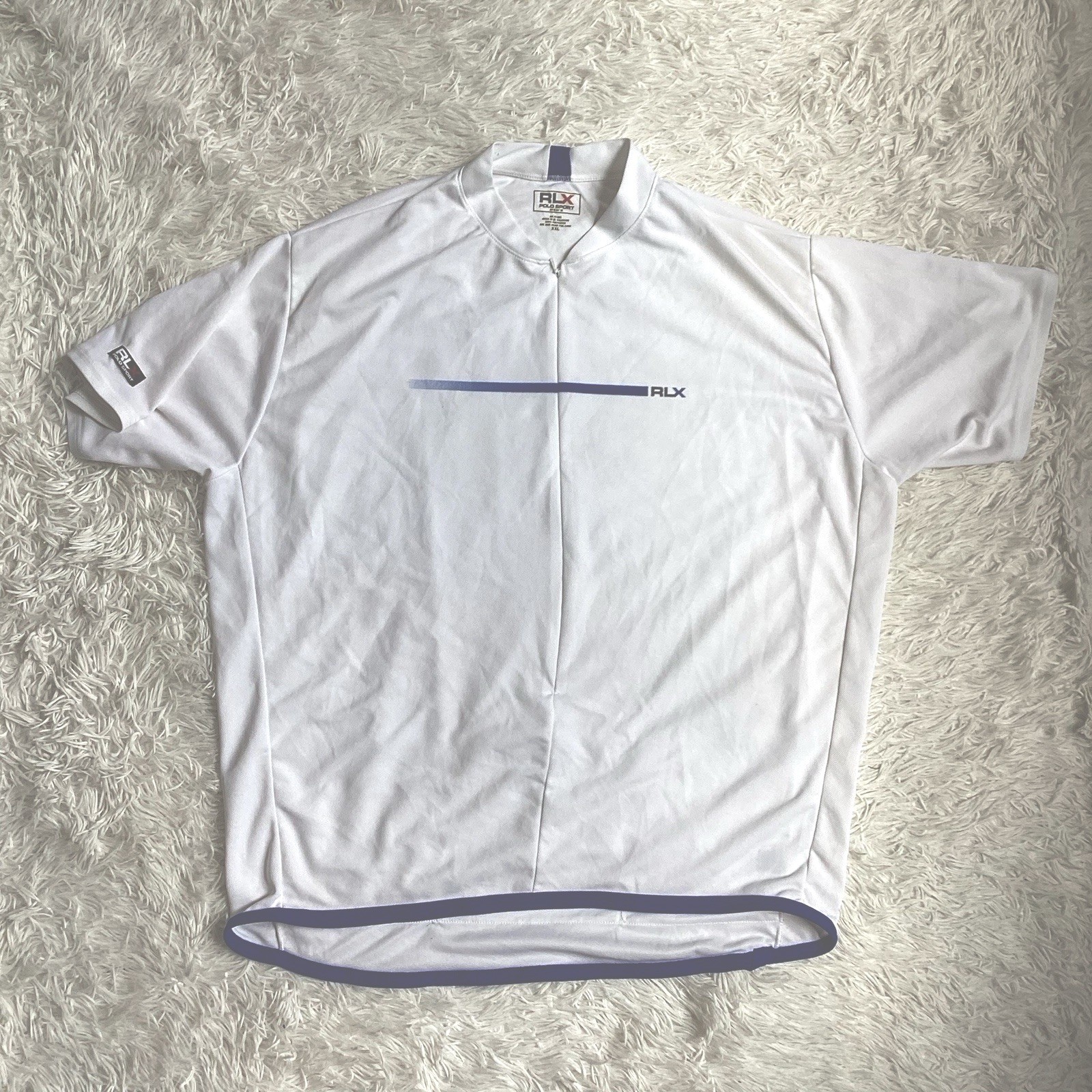 Ralph Lauren RLX Polo Sport Men’s 2XL Cycling Jersey Bike Short Sleeve USA 90s