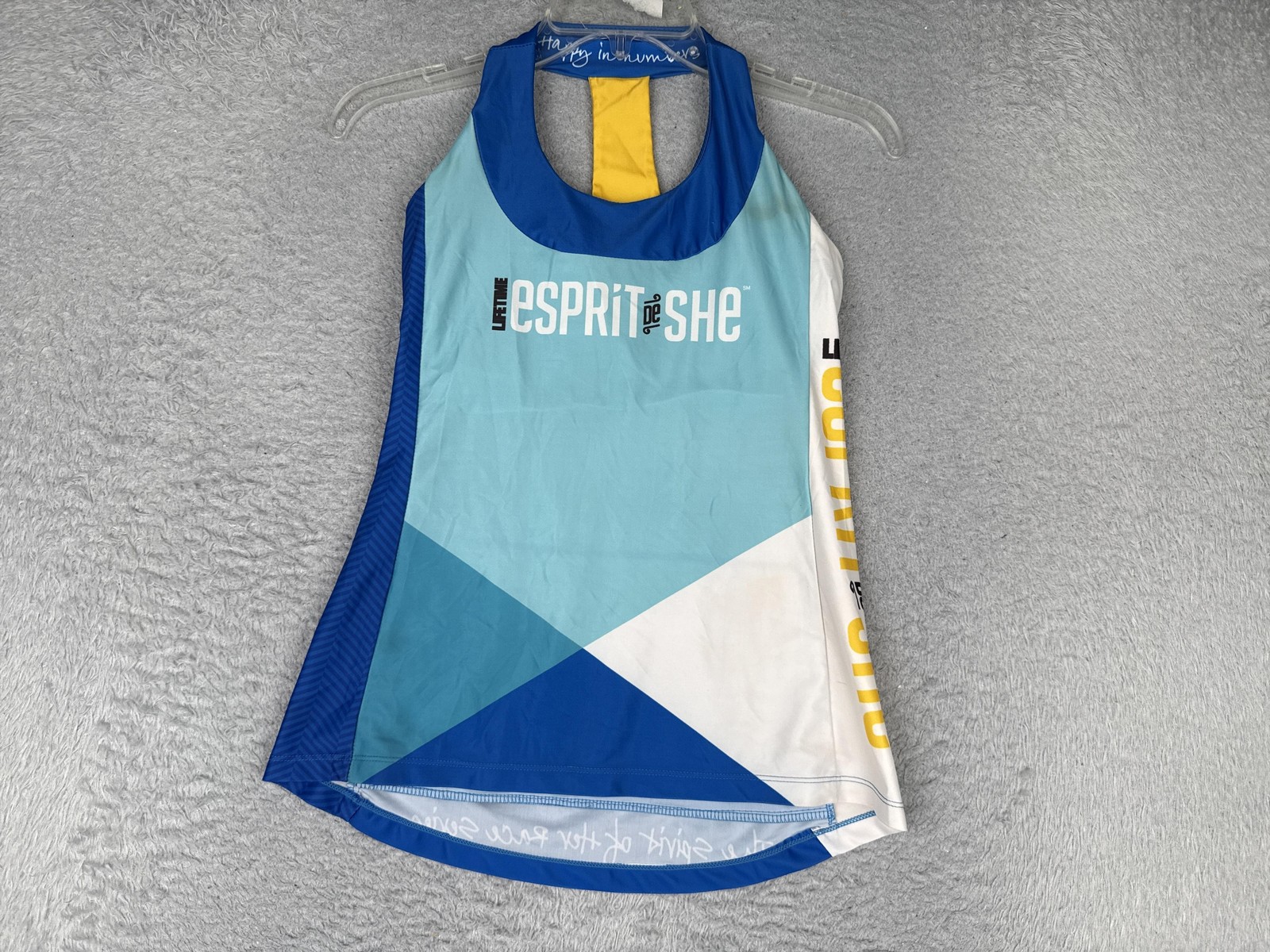 Moxie Cycling Jersey Womens X-Small Blue Tank Esprit De She Pockets Race Bike