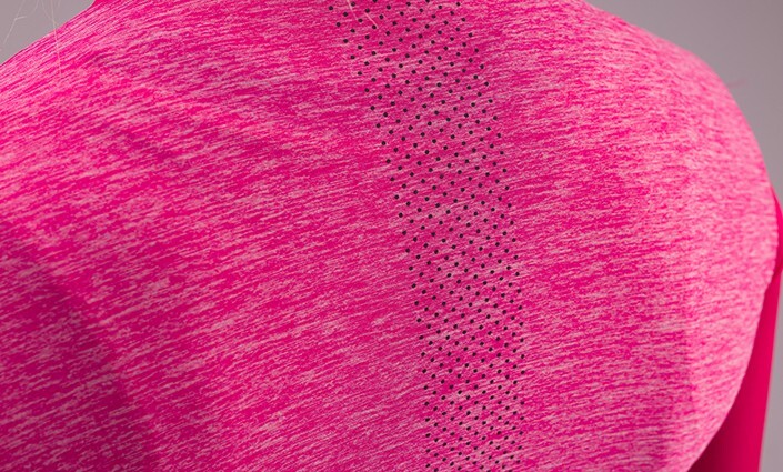 2024 Colore Puro Womens Short Sleeve Cycling Jersey Pink by Santini