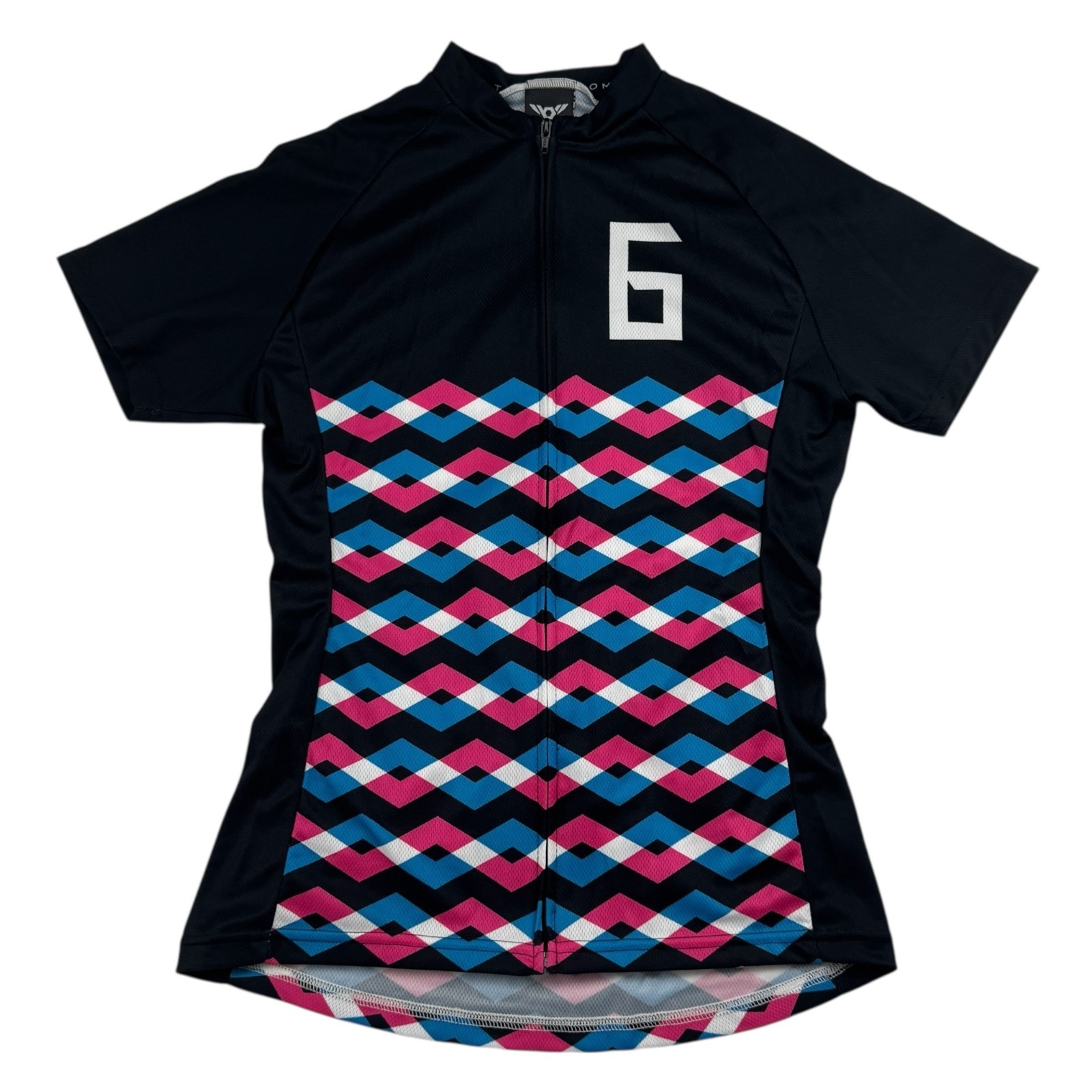 Twin Six Club Raglan Airies Micro Mesh Full Zip Cycling Jersey Short Sleeve Sz M