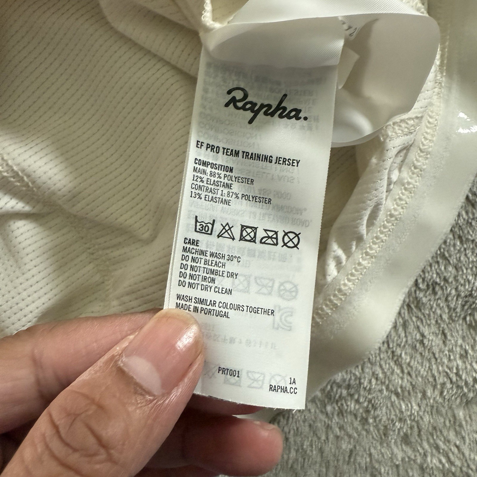 Rapha Size L Limited Men’s EF Education Pro Team Training Jersey Large White