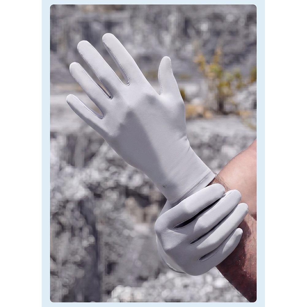 Touchscreen Ready Cycling Gloves UPF50+ Sun Protection Breathable Ice Silk Fit