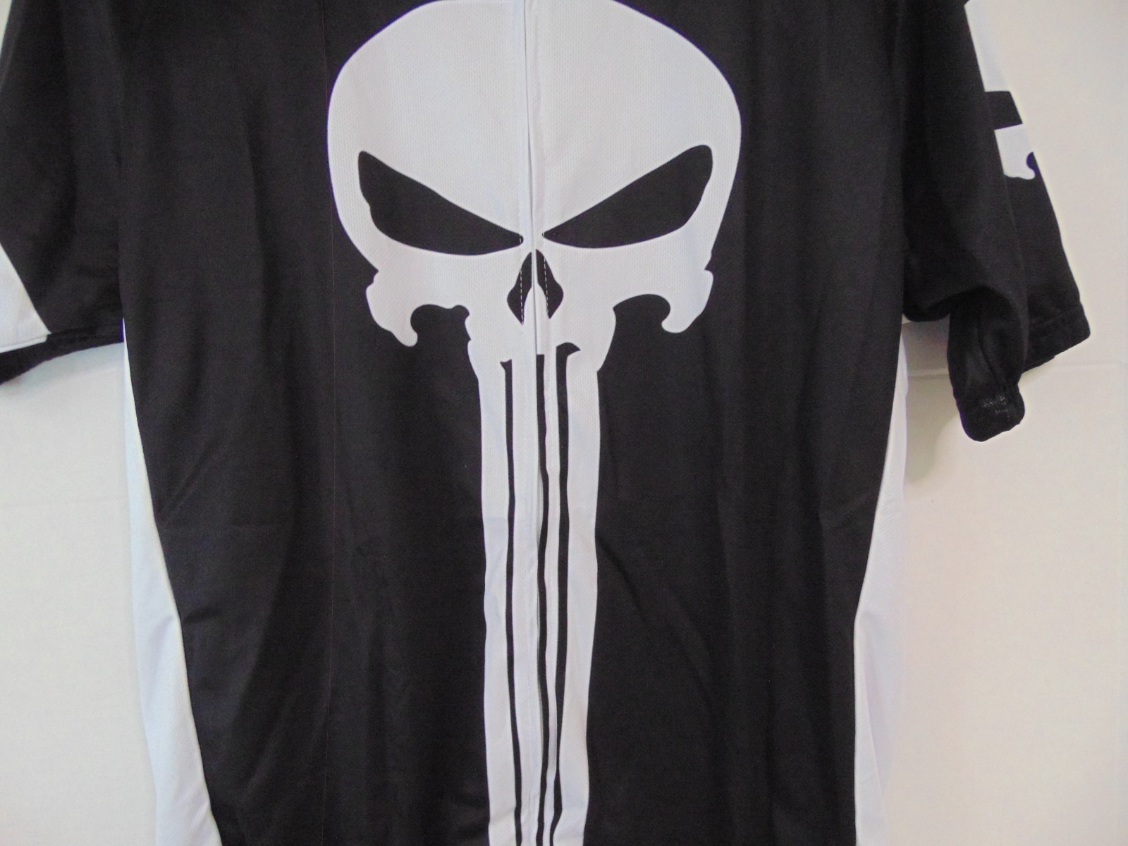 NWTS Cycling Jersey Jacket Bike Wear Motocross Bicycle Shirt Top Black Skull