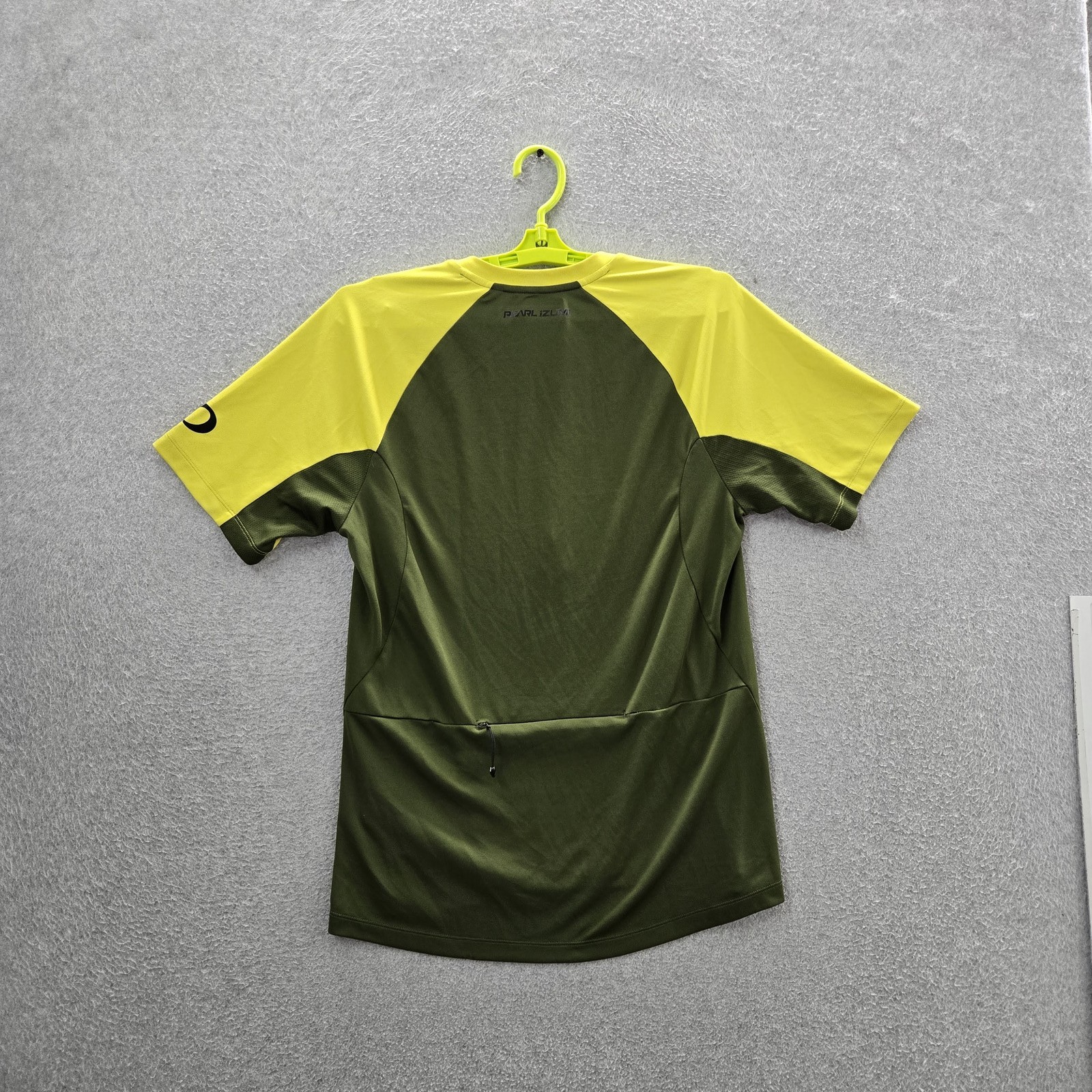 Pearl Izumi Men Jersey M Green Colorblock Quarter Zip Cycling Zipper