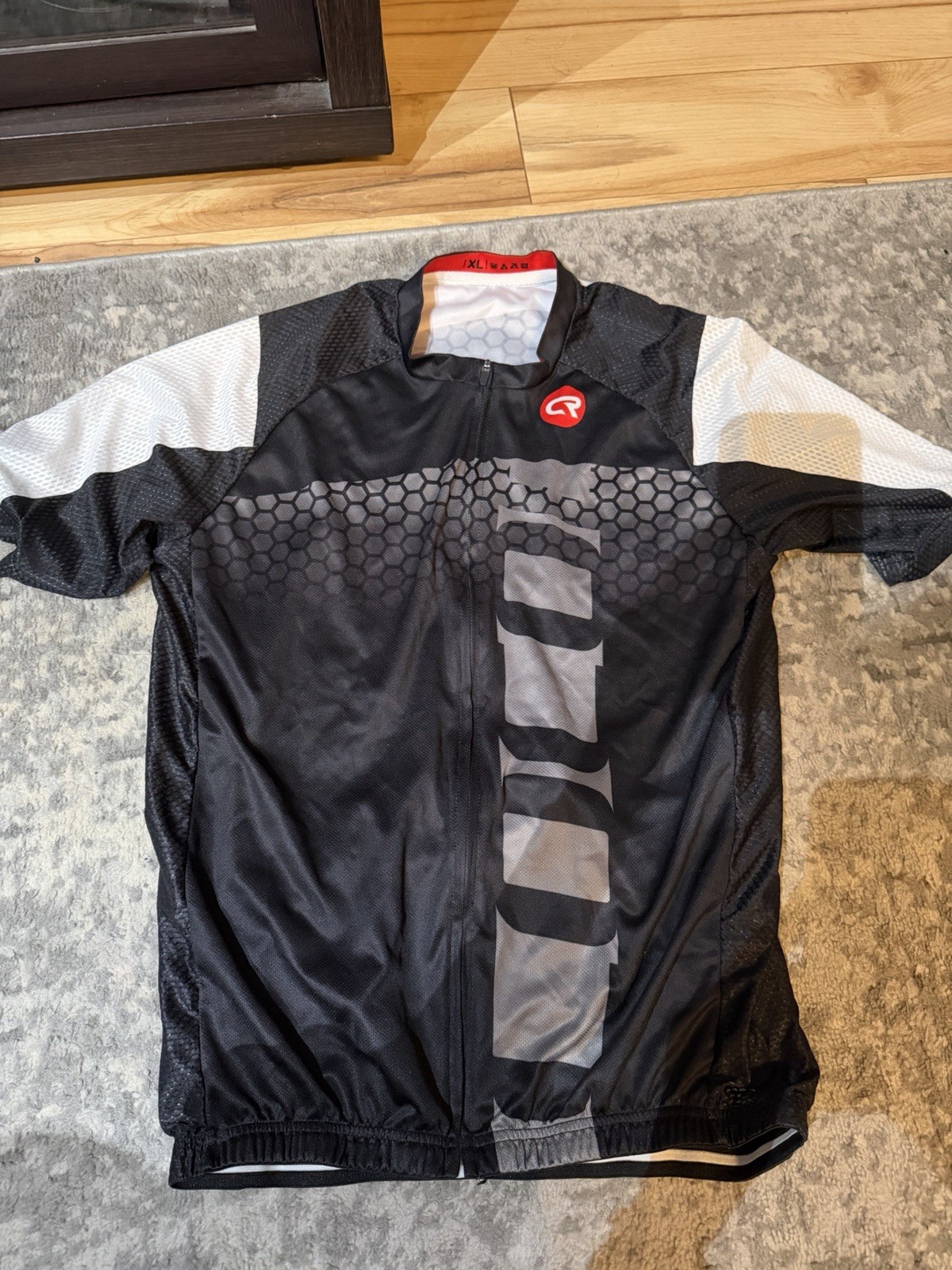 Rogelli Cycling Jersey Black and red XL Jersey zip