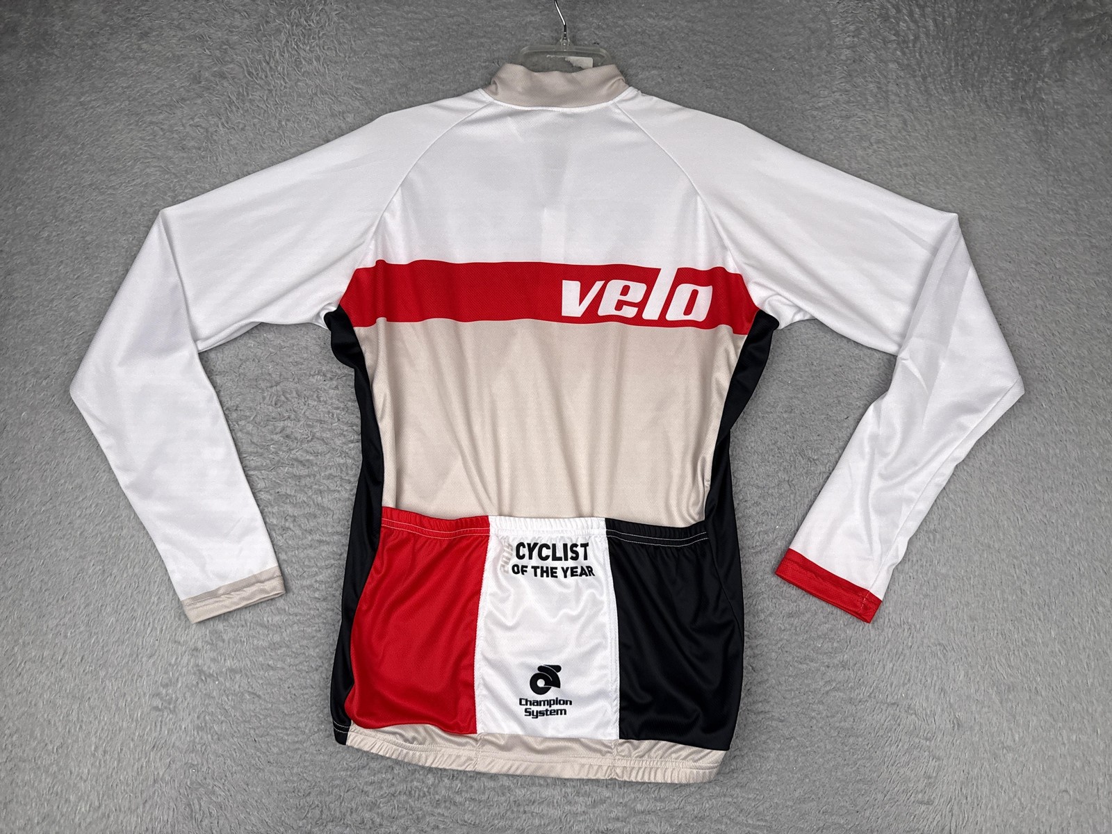 Champion System Cycling Jersey Mens Large Cyclist Of Year Full Zip Long Sleeve