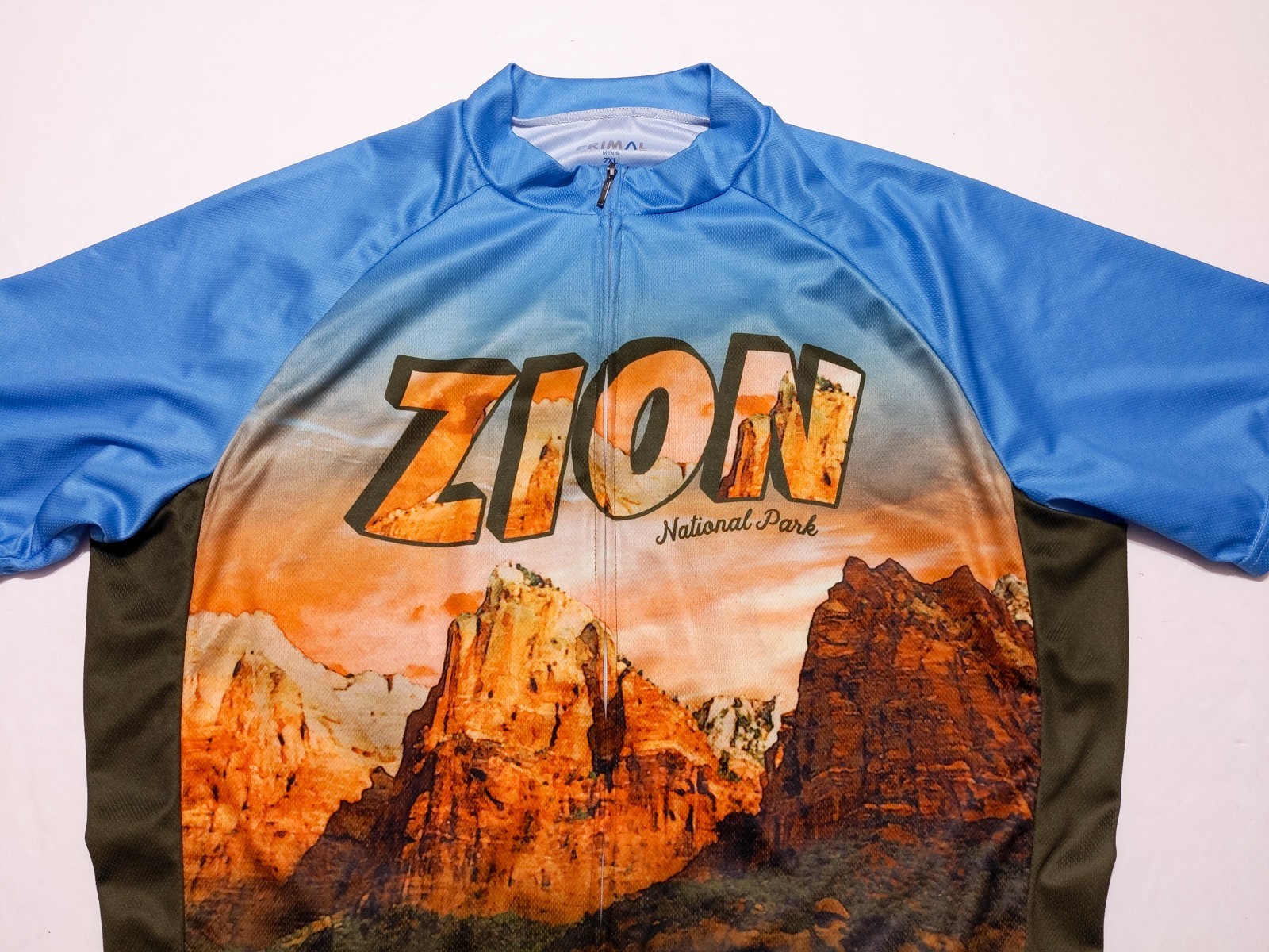 PRIMAL Zion National Park Cycling Jersey Full Zip Men’s XXL 2XL