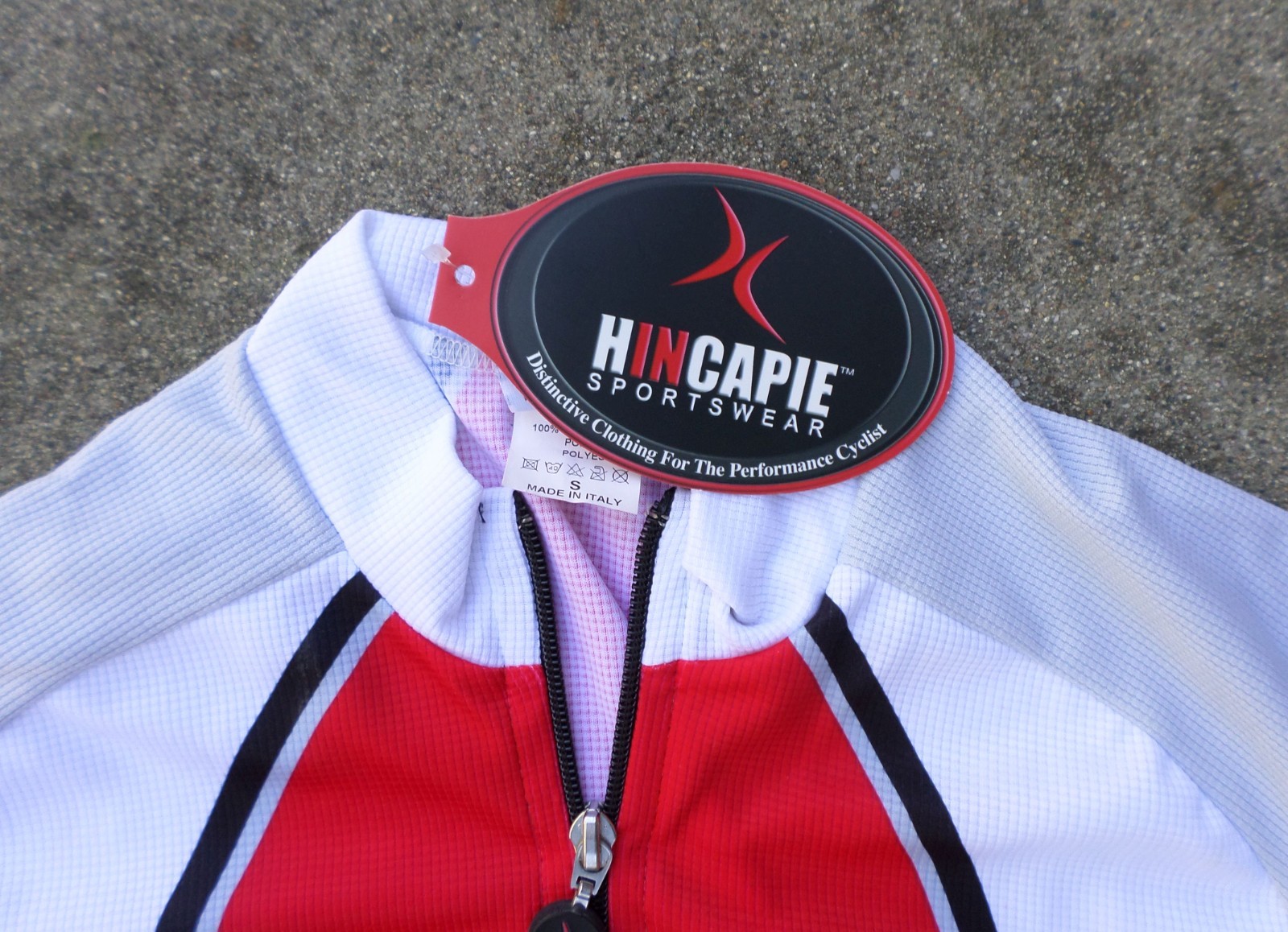 Hincapie Men’s Short Sleeve Cycling Jersey – Full Zip – Size S – New