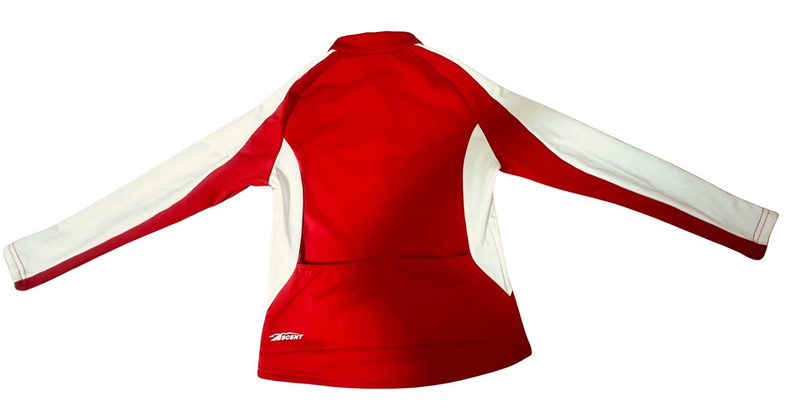 Ascent Women’s Pro Team Aero Jersey, Raglan Sleeve, Large (L) – Red/White