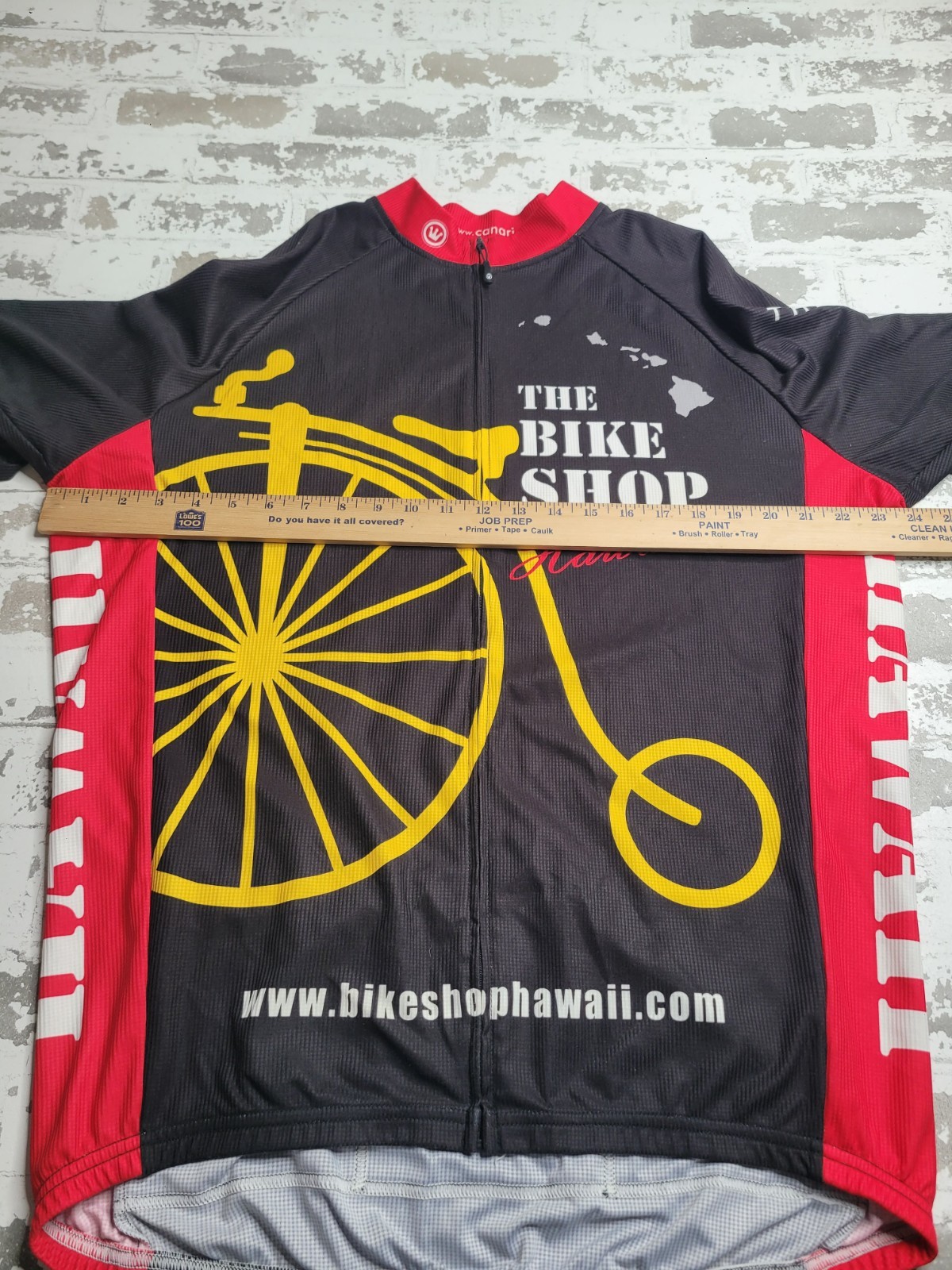 Canari Cycling Jersey The Bike Shop Hawaii Men’s XL Short Sleeve