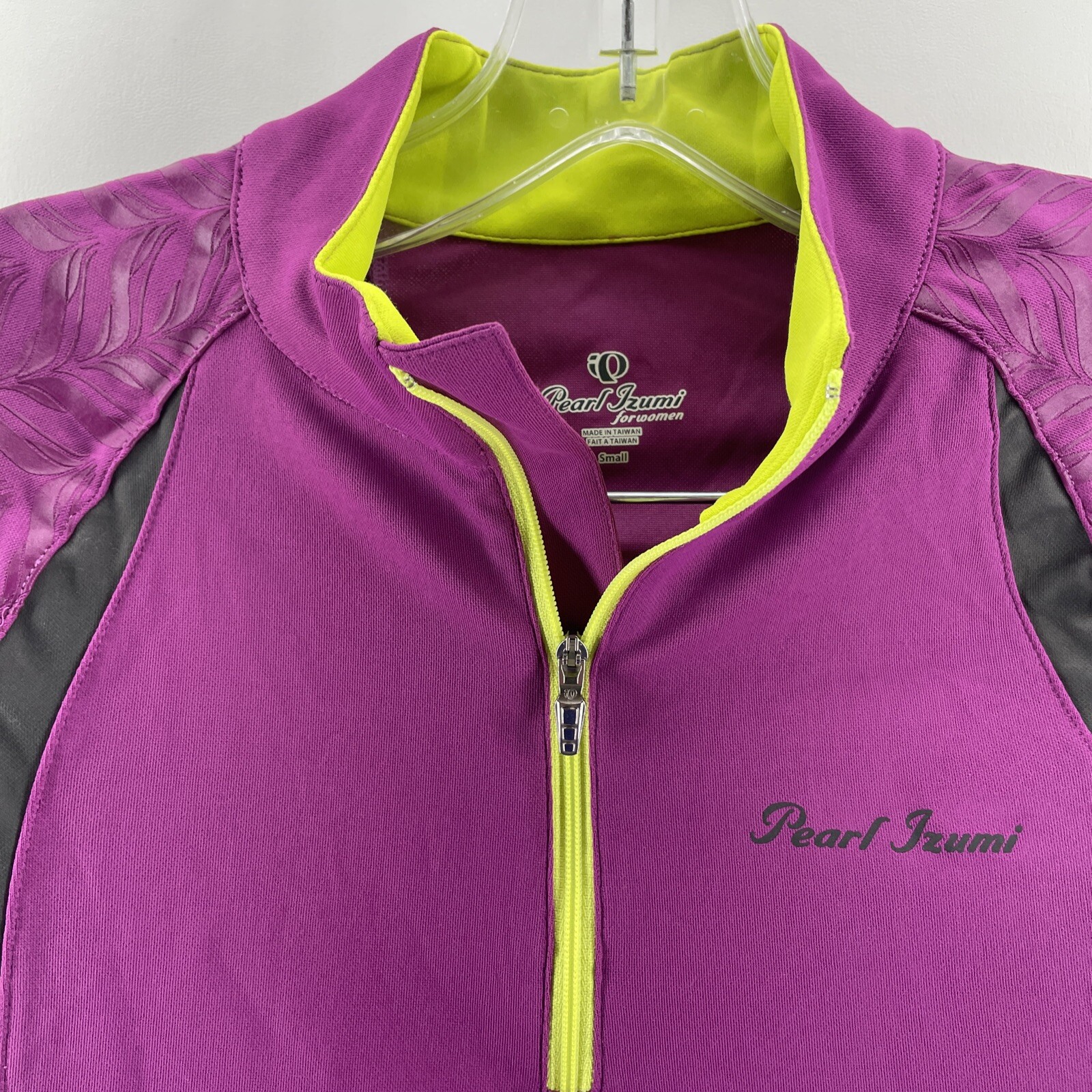 PEARL IZUMI Cycling Jersey Long Sleeve Women’s FUShIA 1/3 Zip NECk Small