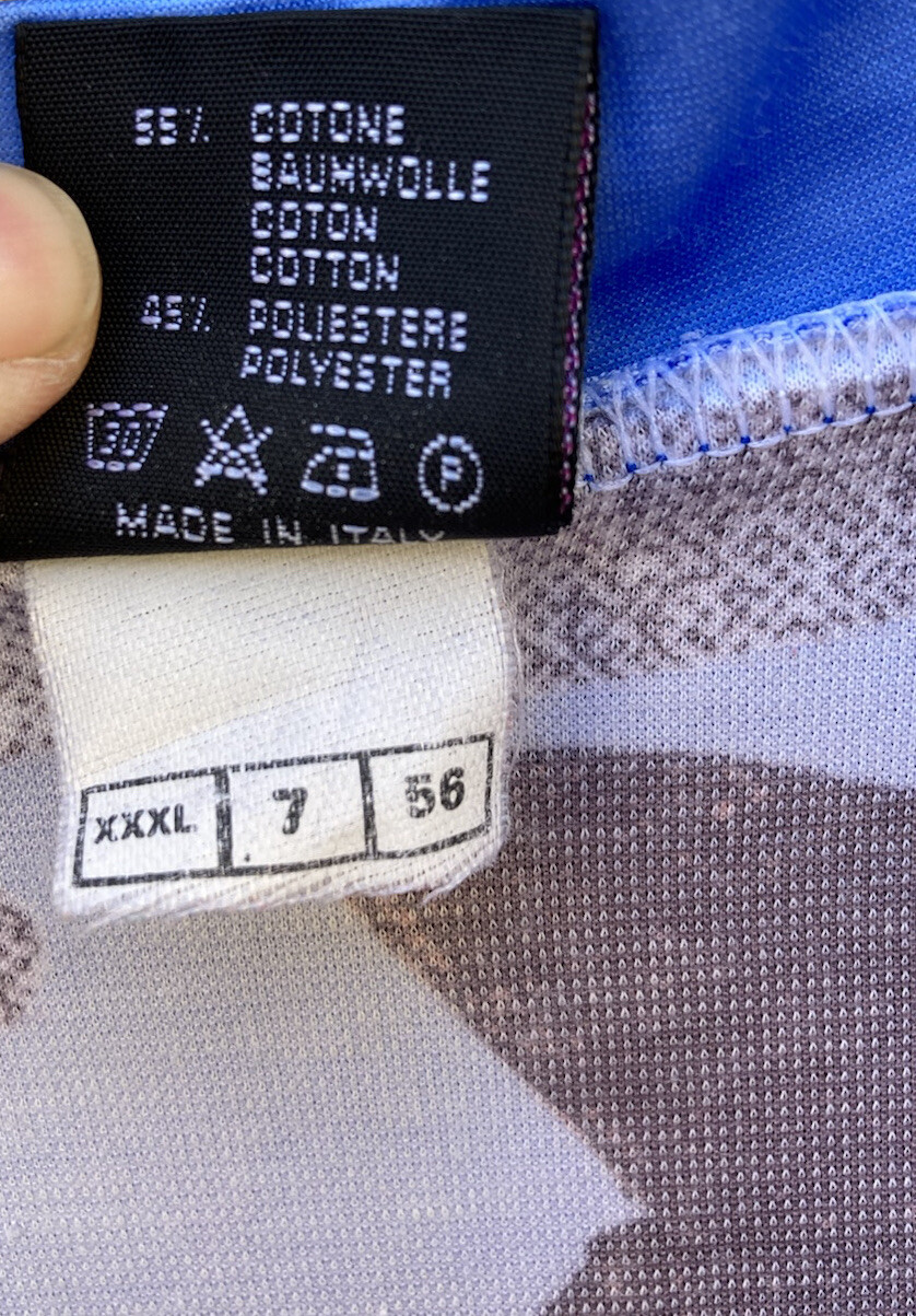 Giordana Men’s Multicolor SS Cycling Jersey XXXL 1/4 Zip Back Pocket Italy Blend