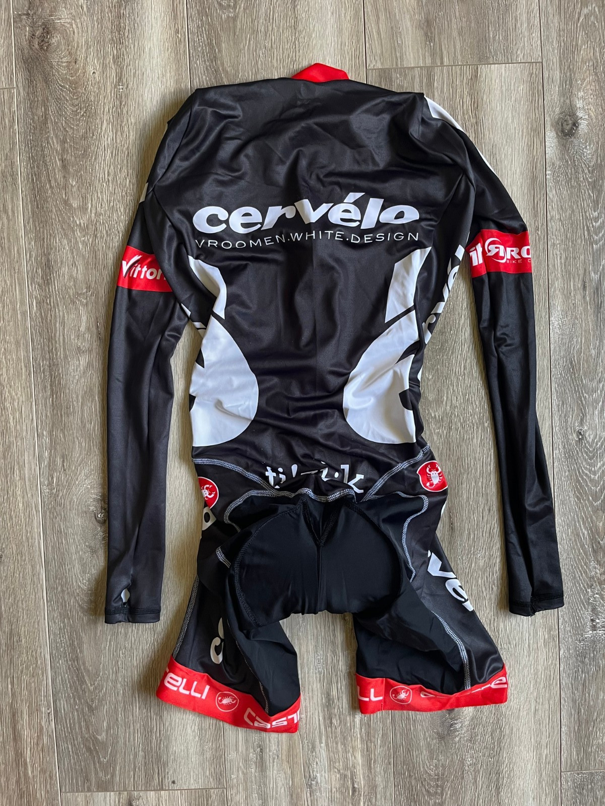 Cervélo TestTeam Cycling Skinsuit Speedsuit Cycle Suit Professional Castelli S