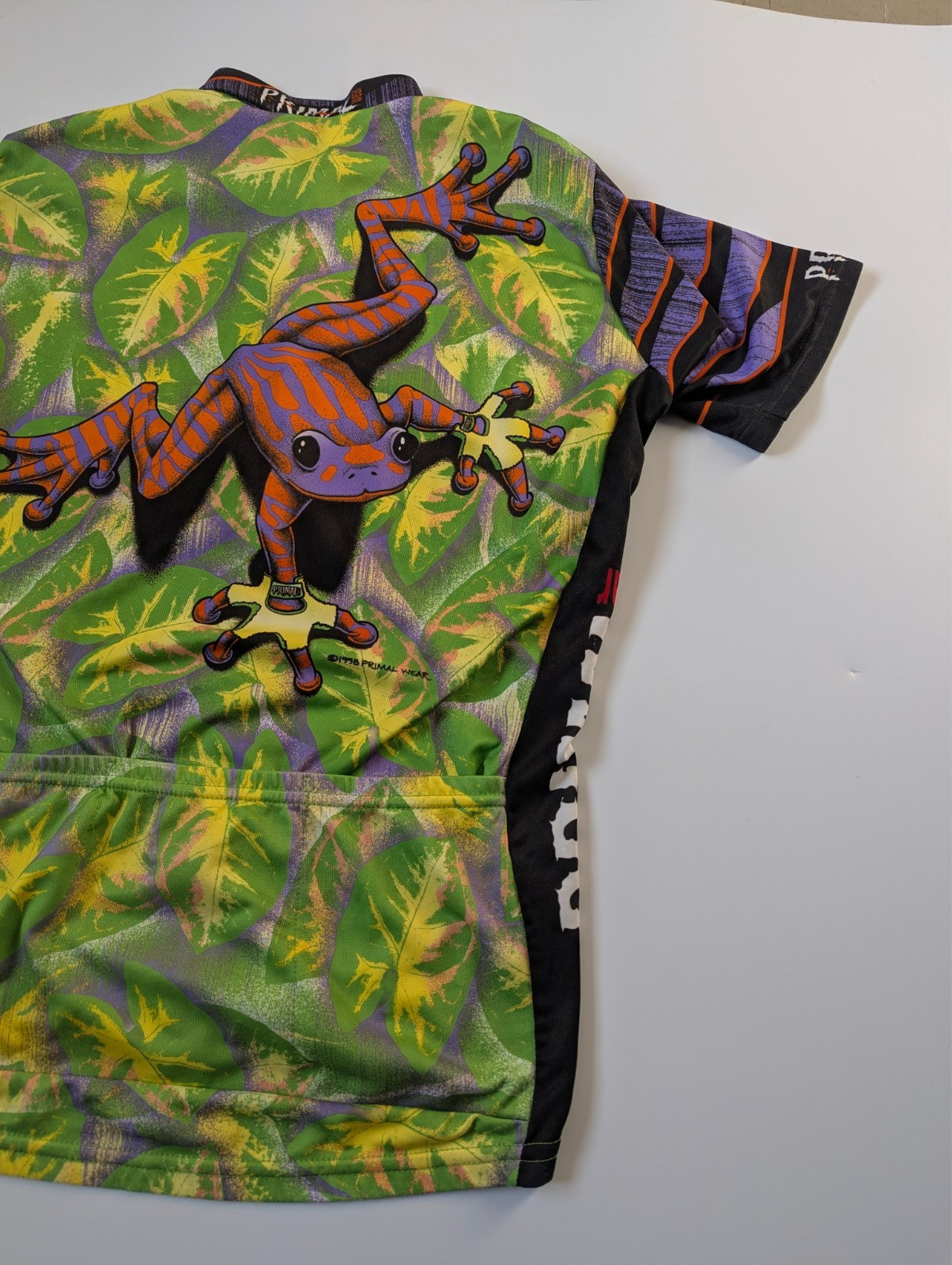 Vintage 90s Primal Wear FROG MTB Road Bike Cycling Jersey Size S/M, Shirt Trikot