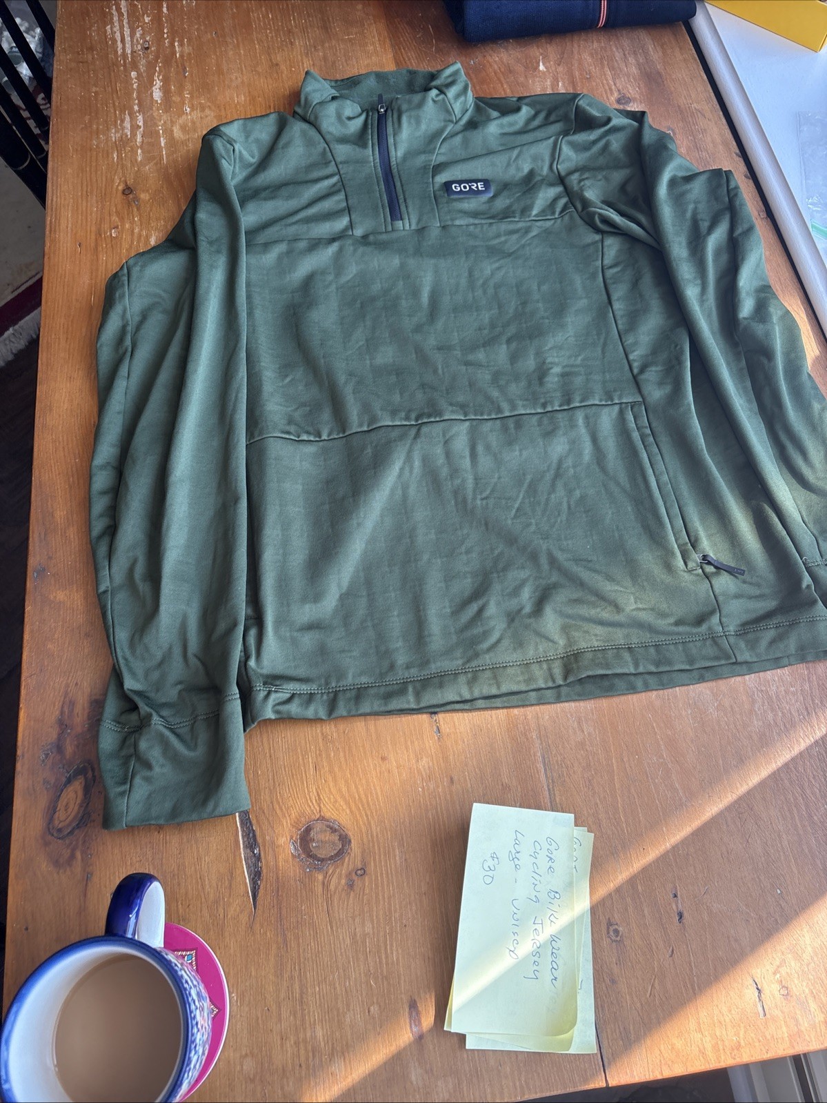 Gore Bike Wear Jersey Green Size Large