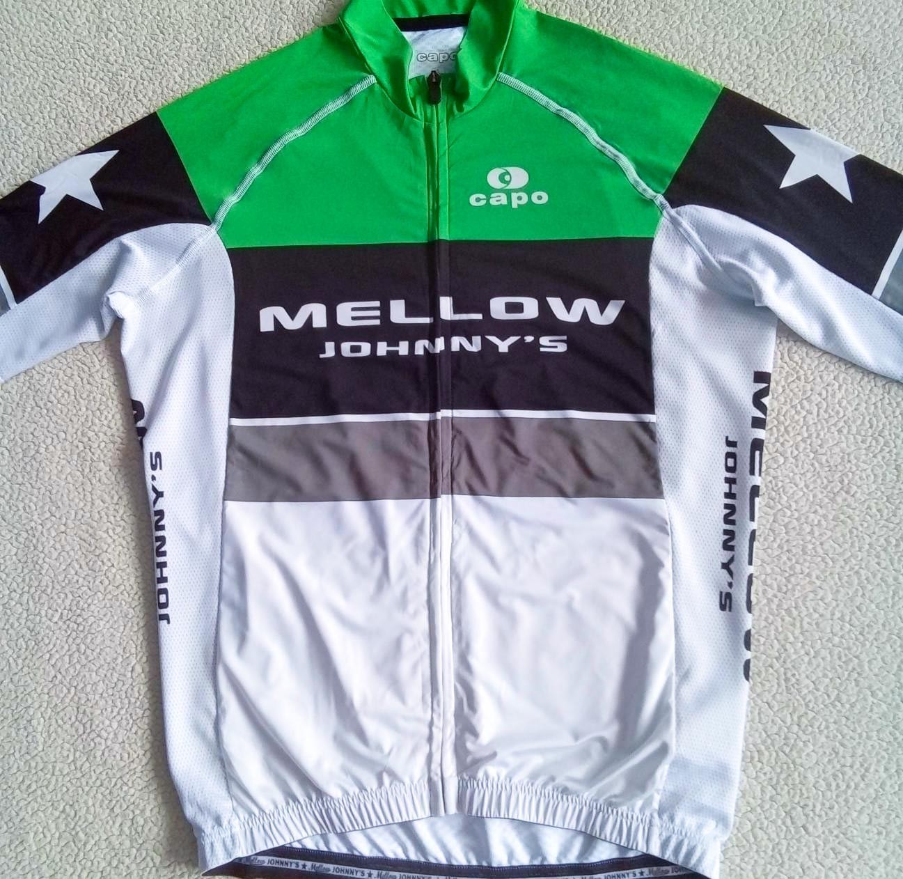 RARE Capo Mellow Johnny’s Bike Shop Cycling Jersey — Lance Armstrong — Size L