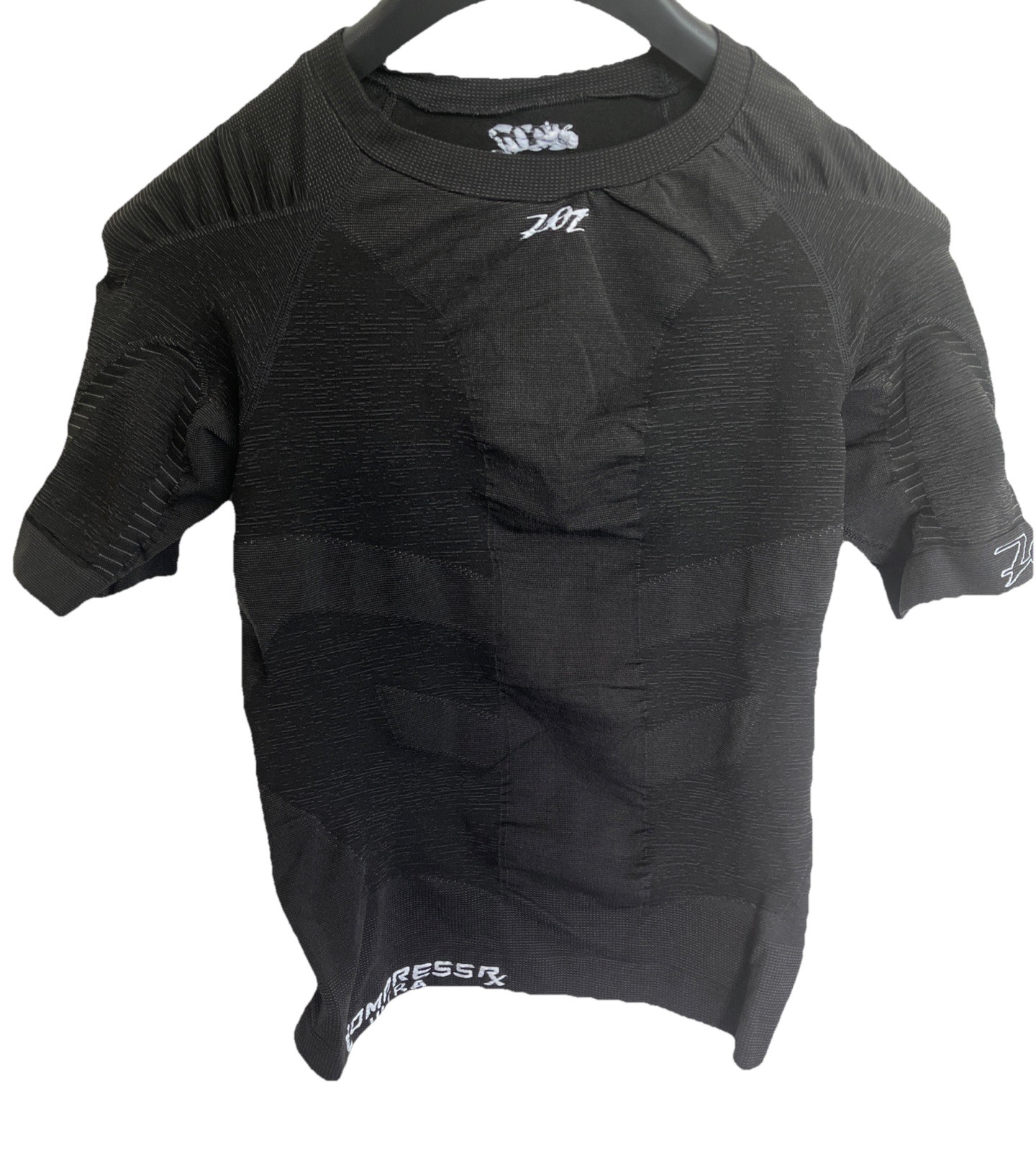 Zooz RX Ultra Firm Compression Men’s Sz S Black White Accents Gym Cycling Train