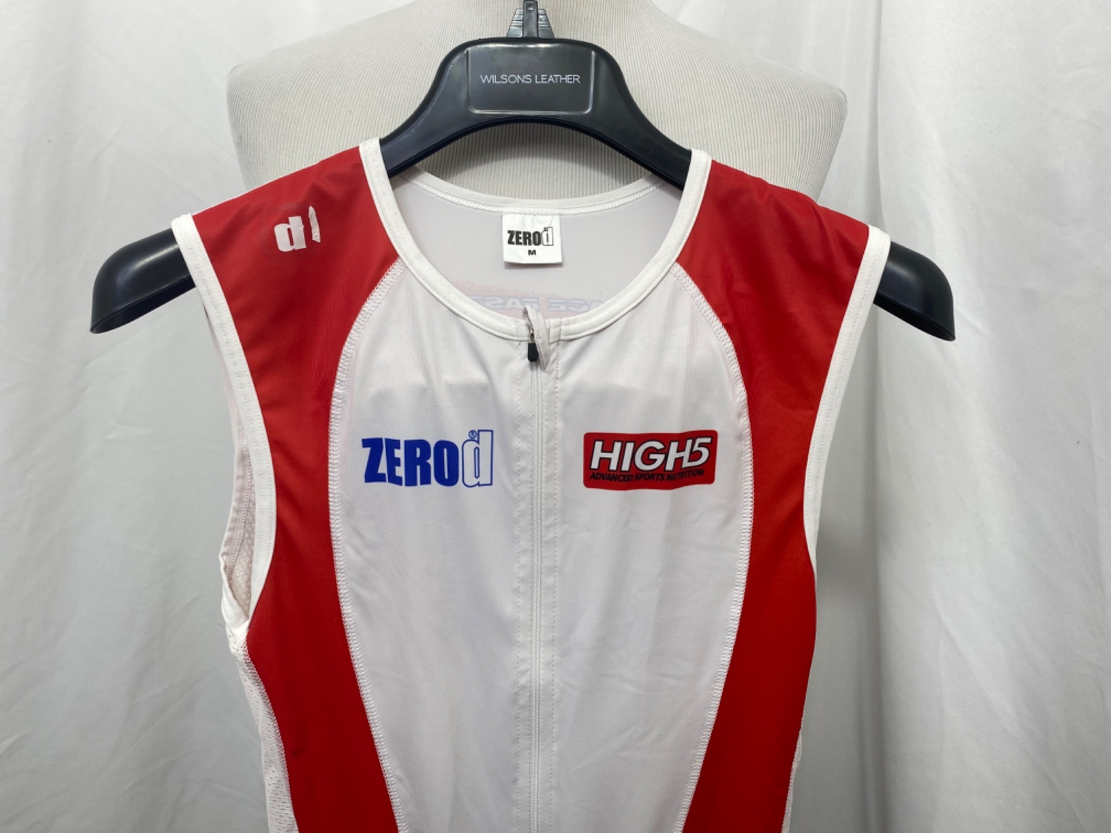 Zero-d High 5 Mens Medium Cycling Suit Red Black and White One-Piece