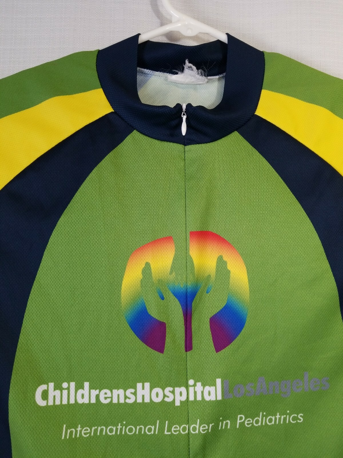 Cycling Bike Jersey, Generic, Size XL, Green and Black, SS, Children’s Hospital