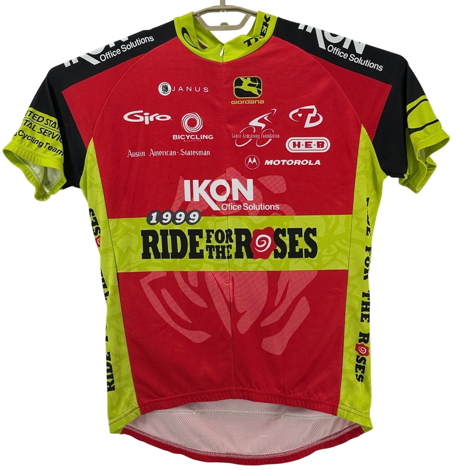 Giordana Cycling Jersey Mens Large 1999 Ride For The Roses USPS Vintage