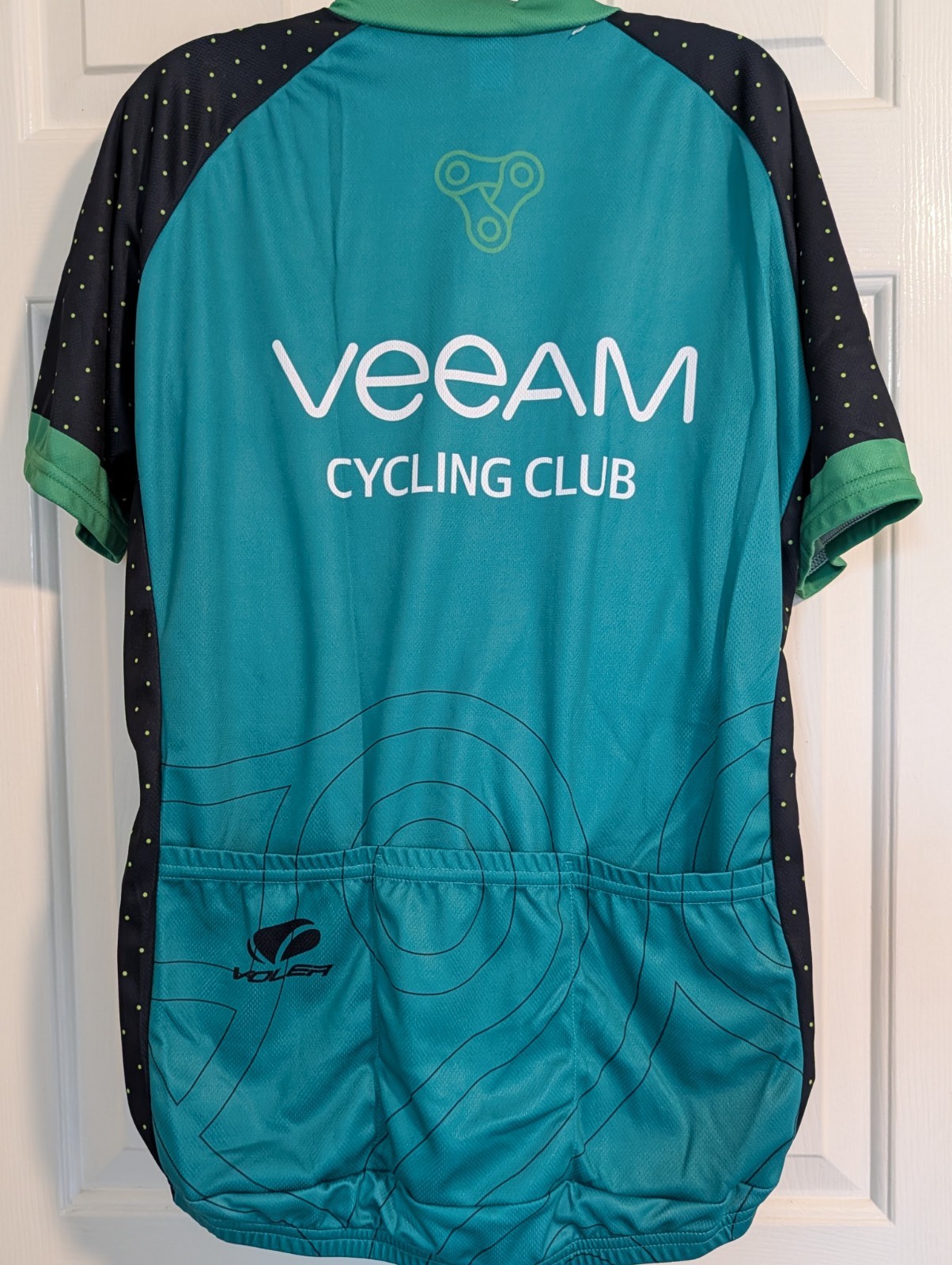 Voler CYCLING SHIRT..Medium..100 Percent Polyester. Zip Front