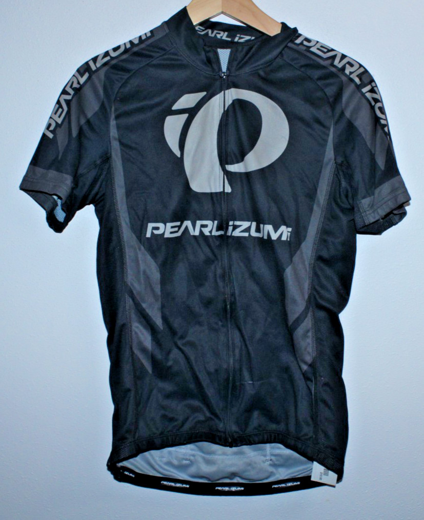 Pearl Izumi Cycling Jersey Medium Rear Pockets 38″ Chest 23/27″ T2B Full-Zip MTB