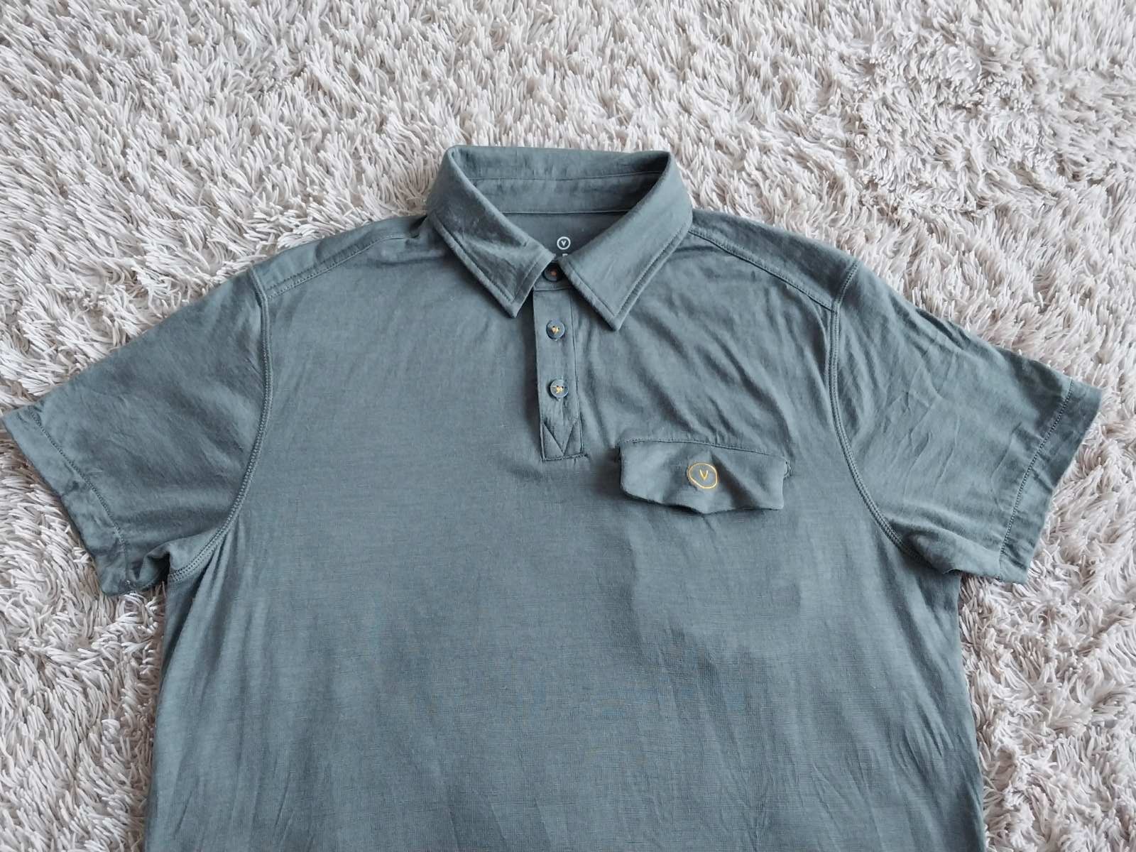 Vulpine Merino Wool Mens Cycling Jersey Polo Short Sleeve Size M