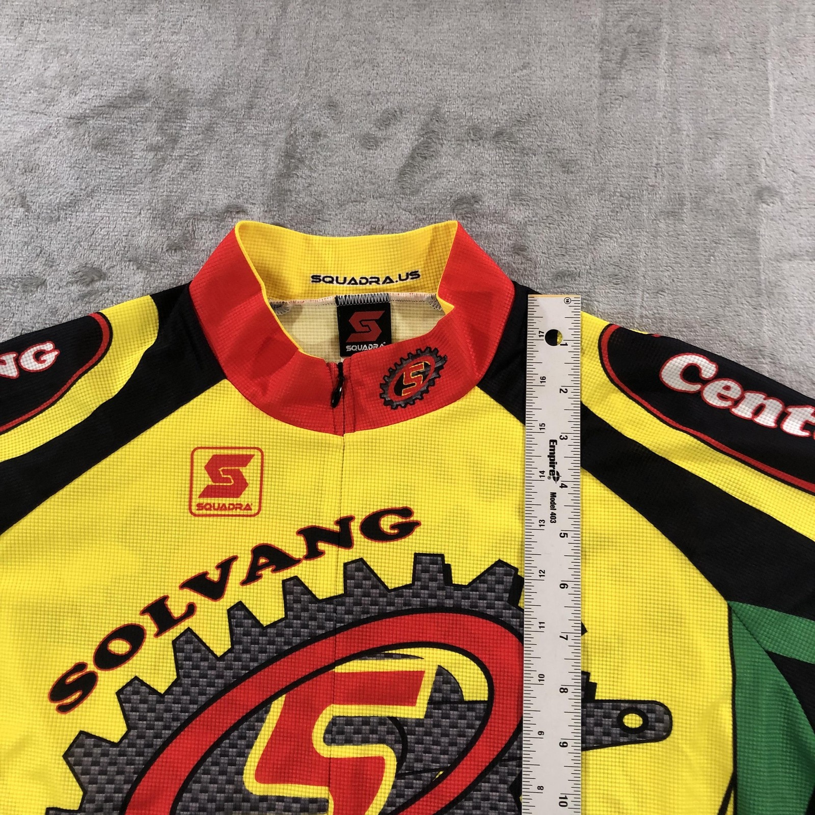 Squadra Cycling Jersey Mens 2XL Solvang Century Half Century 1/4 Zip Shirt Bike