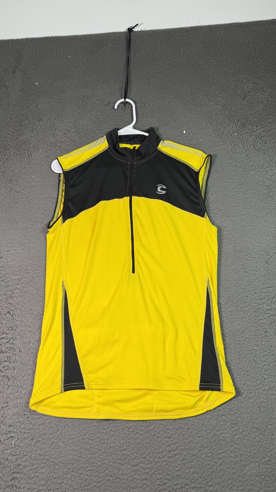 Cannondale Cycling Jersey Sleeveless Zip Reflective Mens Large Bike Top