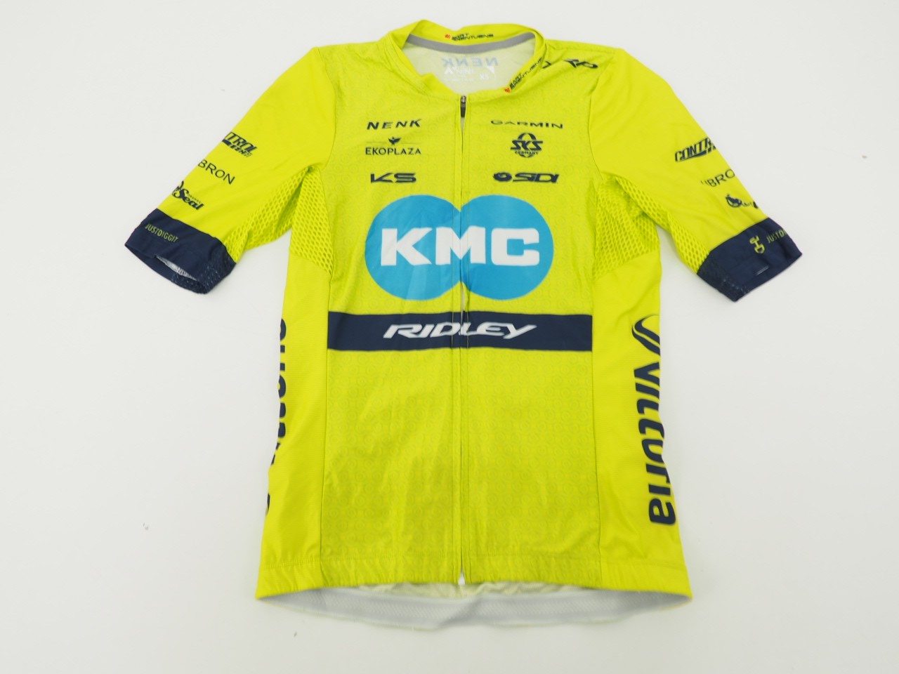 NENK Short Sleeve Cycling Jersey Size XS KMC Ridley Team Custom Green