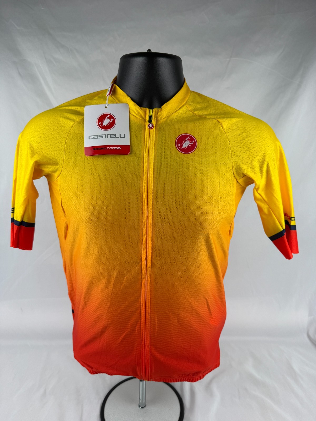 Castelli Aero Race 6.0 Jersey SIZE Large Yellow/Orange