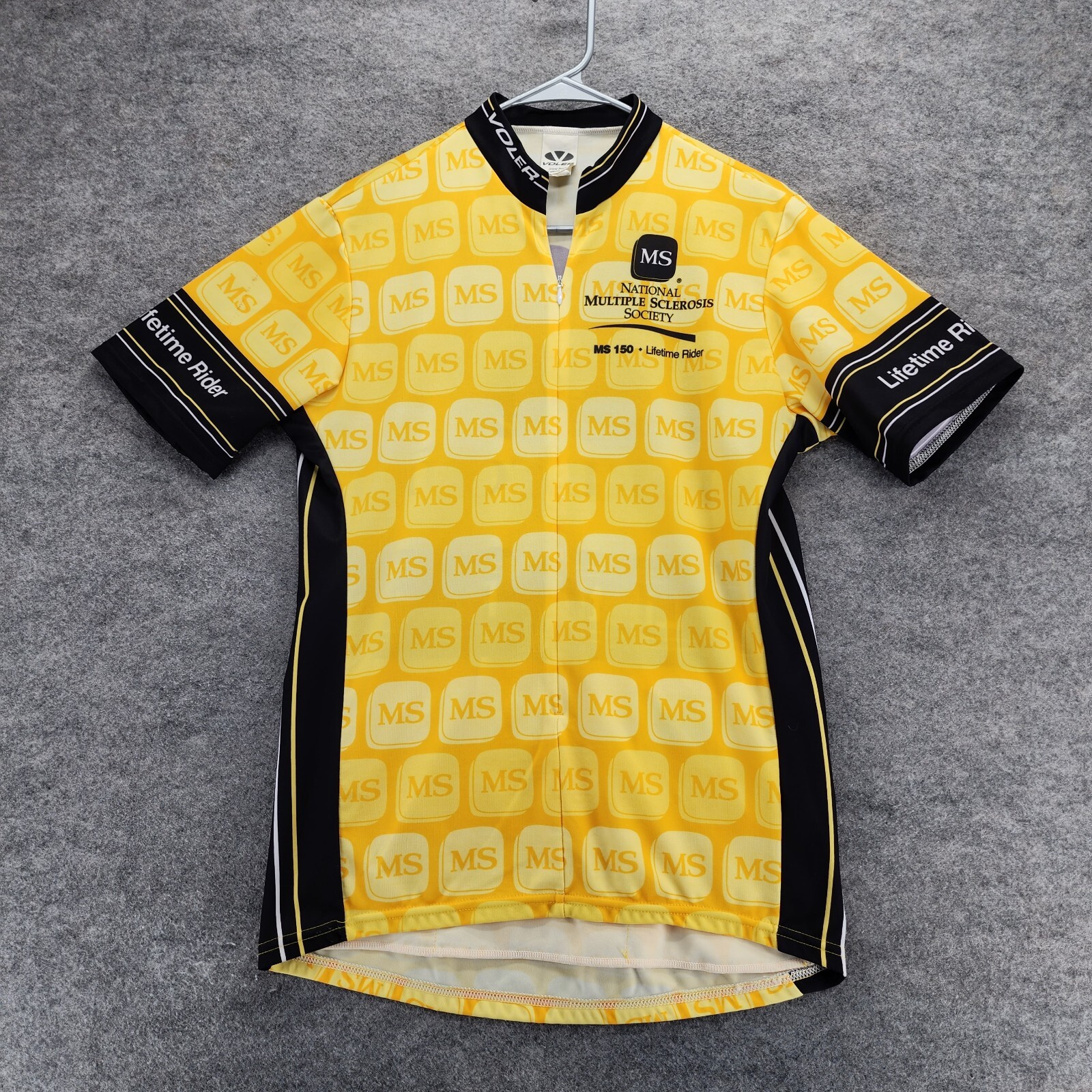 Voler Cycling Jersey Extra Large MS 150 Lifetime Rider Yellow