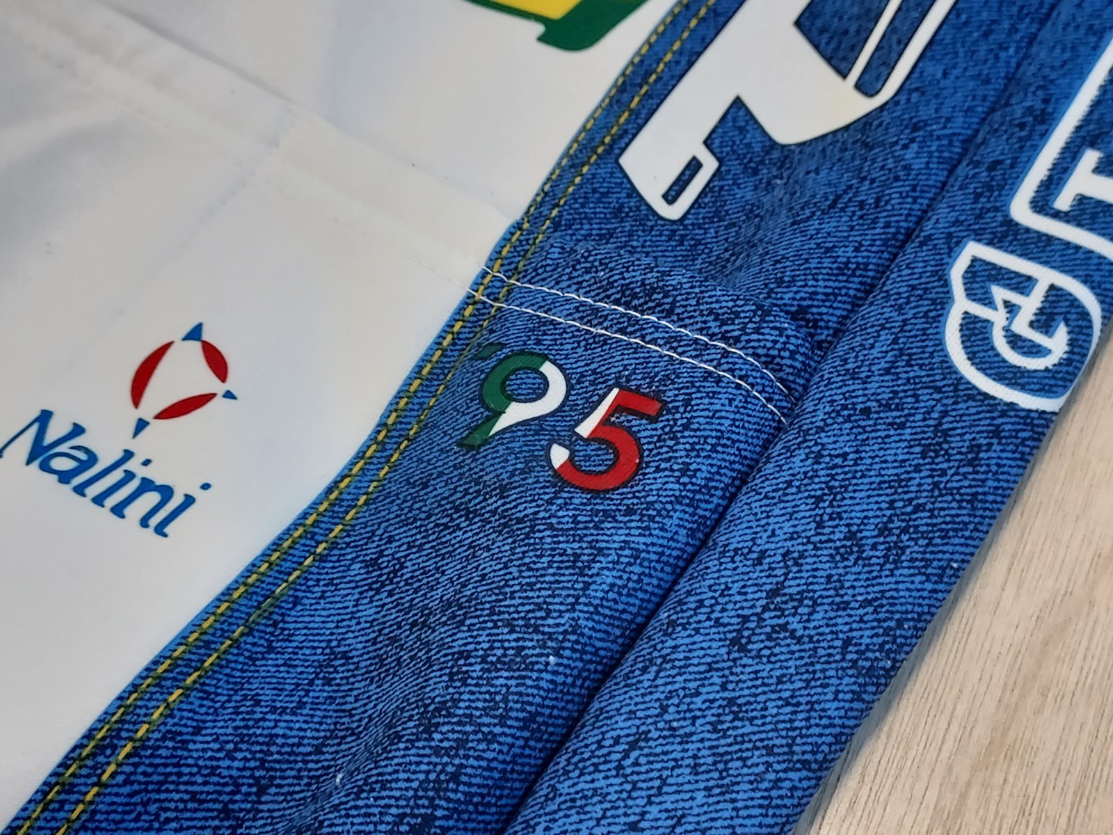 Carrera Blue Jeans Tassoni Nalini Cycling Jersey 1/4 Zip 1995 – 5 / L